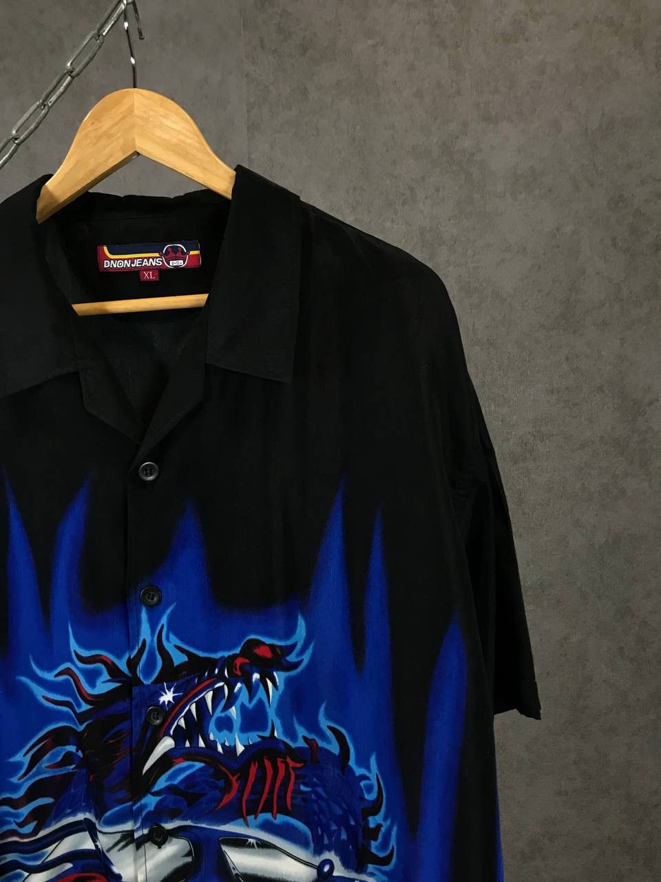 Vintage Crazy Y2K Hawaiian shirt Size US XL / EU 56 / 4 - 2 Thumbnail