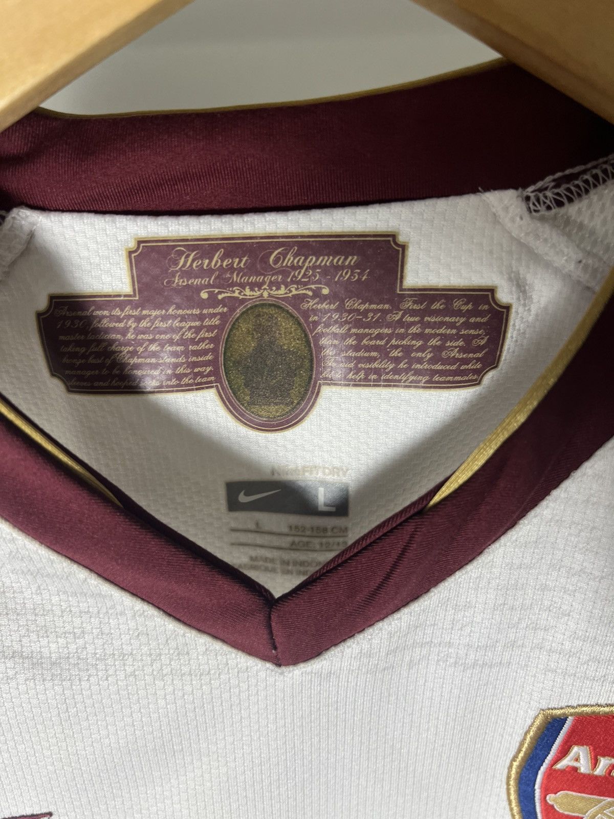 Nike VINTAGE NIKE FC ARSENAL LONDON ENGLAND SOCCER JERSEY Y2K 90s Size US S / EU 44-46 / 1 - 5 Thumbnail