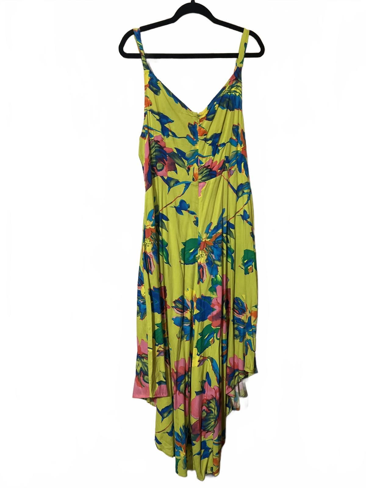 Other By street Floral Print Sleeveless Jumpsuit with Tie Waist 1X Size 40" / US 18 - 5 Thumbnail