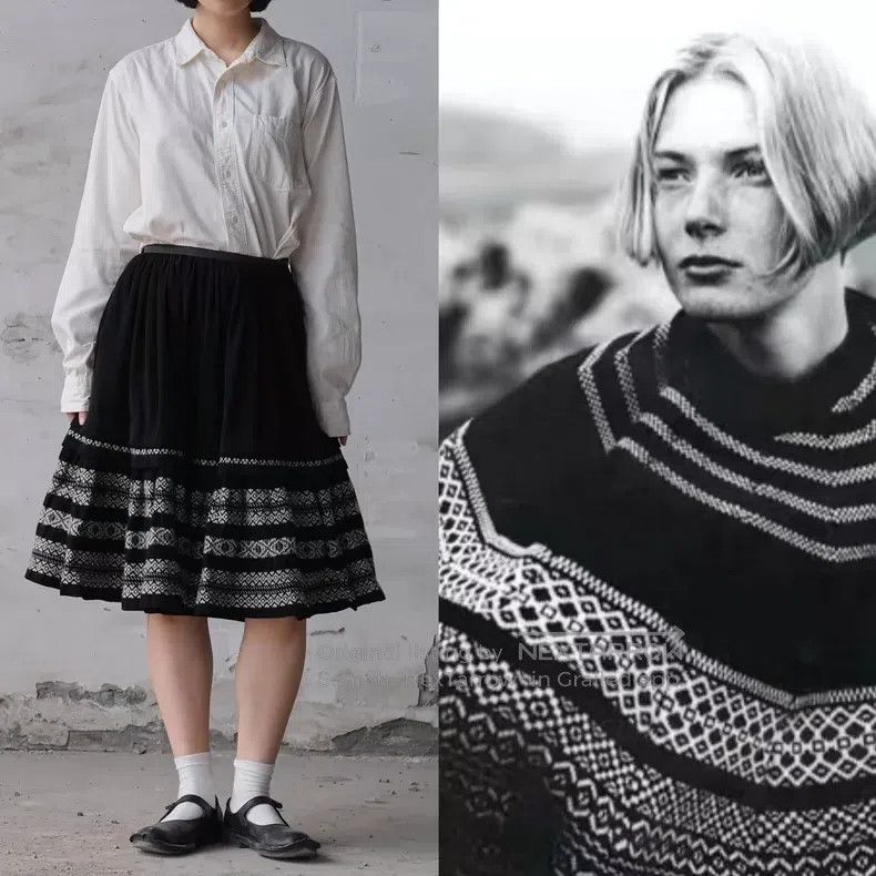 Comme des Garcons Comme Des Garcons size M Poster Style Ethnic Embroidered S Size 23" - 2 Thumbnail