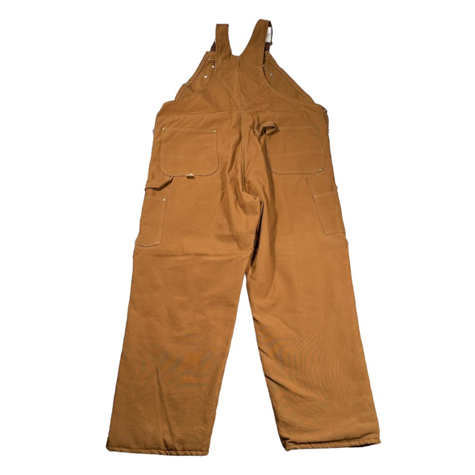 Carhartt Carhartt Bib Overalls Vintage Brown 70s USA 44 x 30 New Size US 44 / EU 60 - 2 Thumbnail