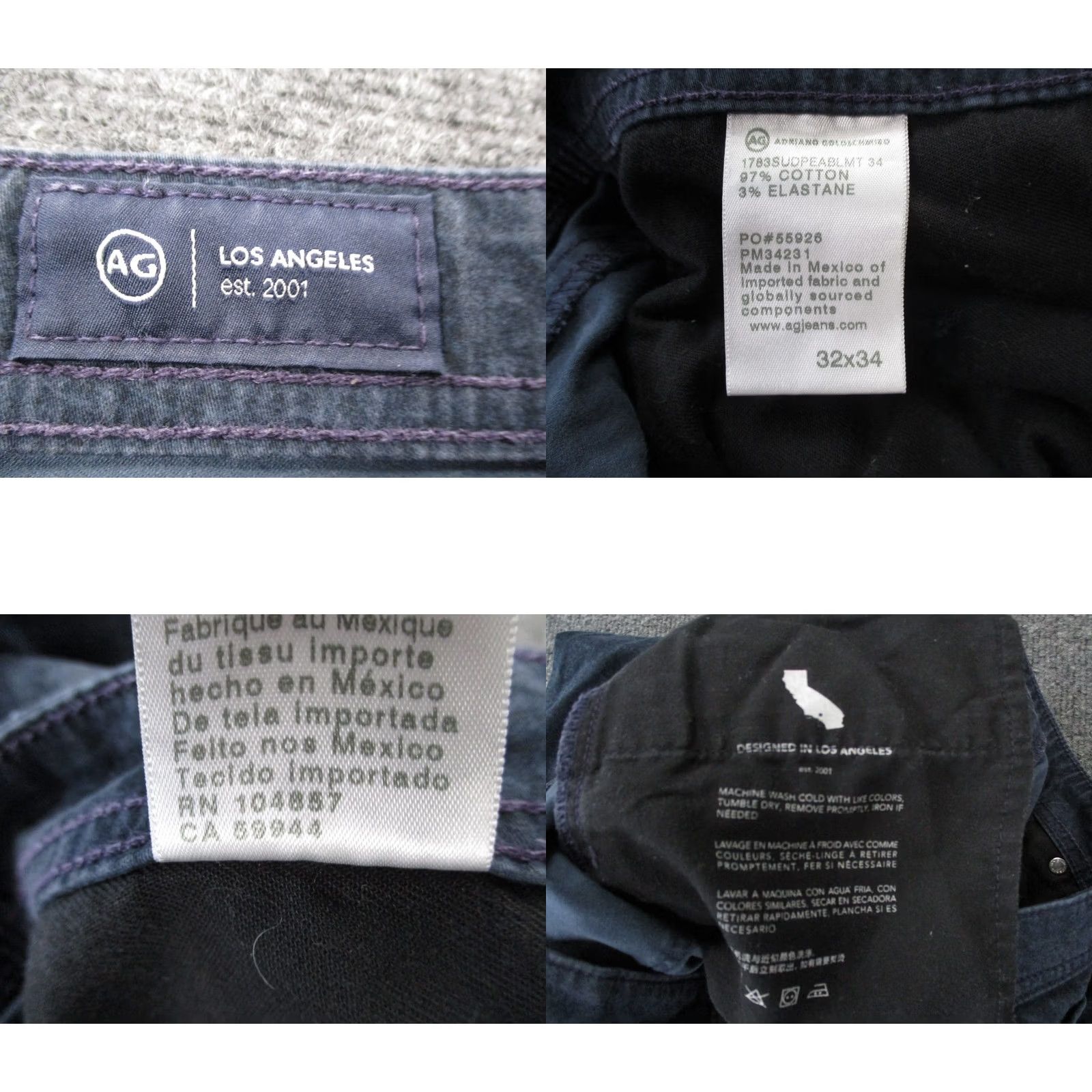 Vintage Adriano Goldschmied Jeans Mens 32 X 34 Blue Tellis Modern Slim Straight Business Vintage: No Size US 32 / EU 48 - 8 Thumbnail