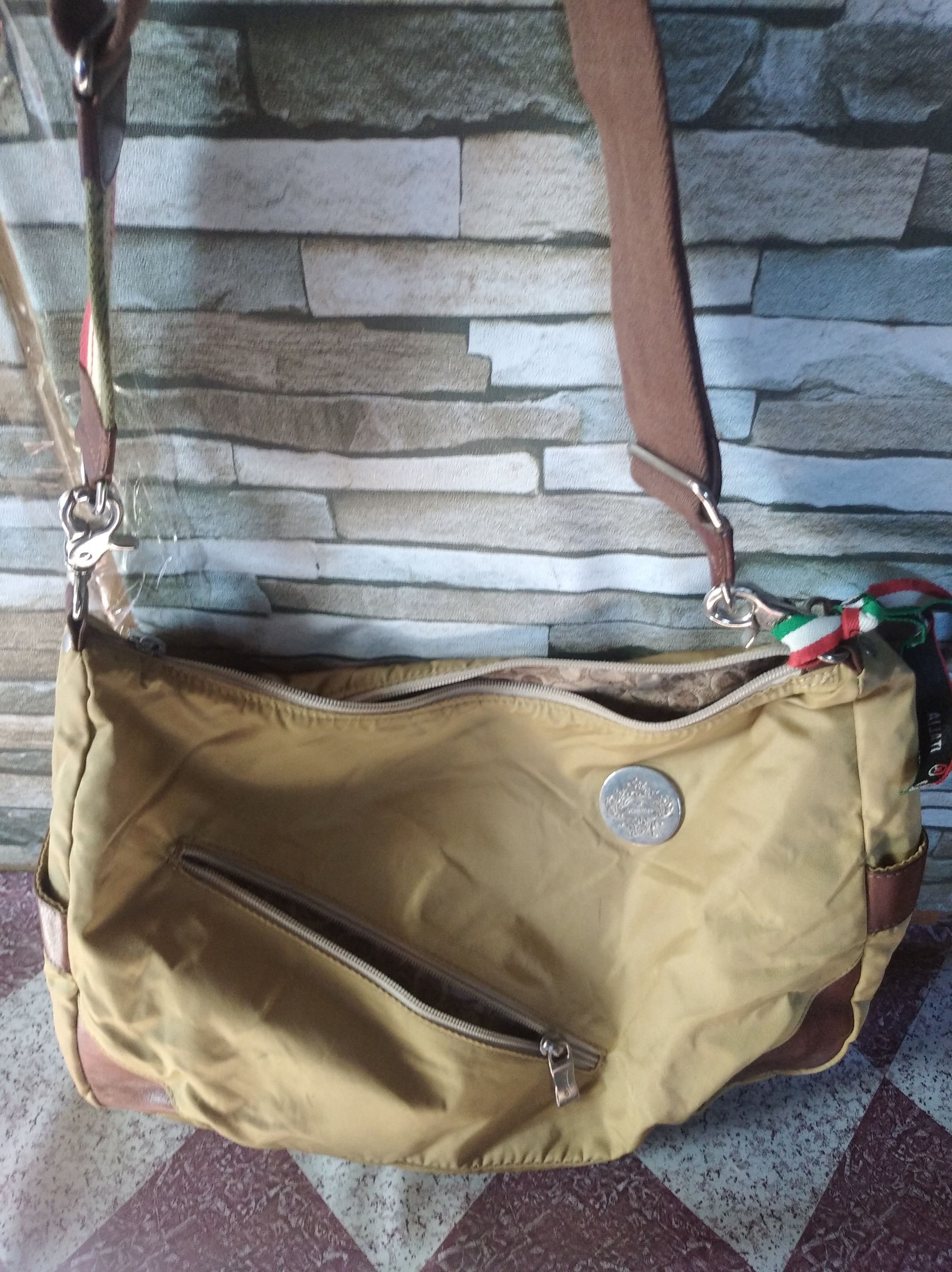 Orobianco orobianco leather nylon sling bag/crossbody Size ONE SIZE - 1 Thumbnail