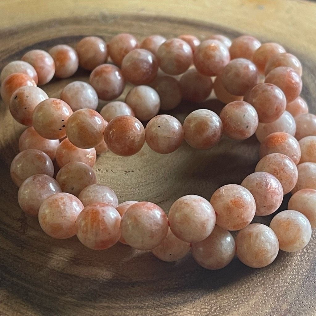 Other Sunstone stretch beaded bracelet 7” crystal healing beads 10mm Norse Viking Size ONE SIZE - 1 Thumbnail