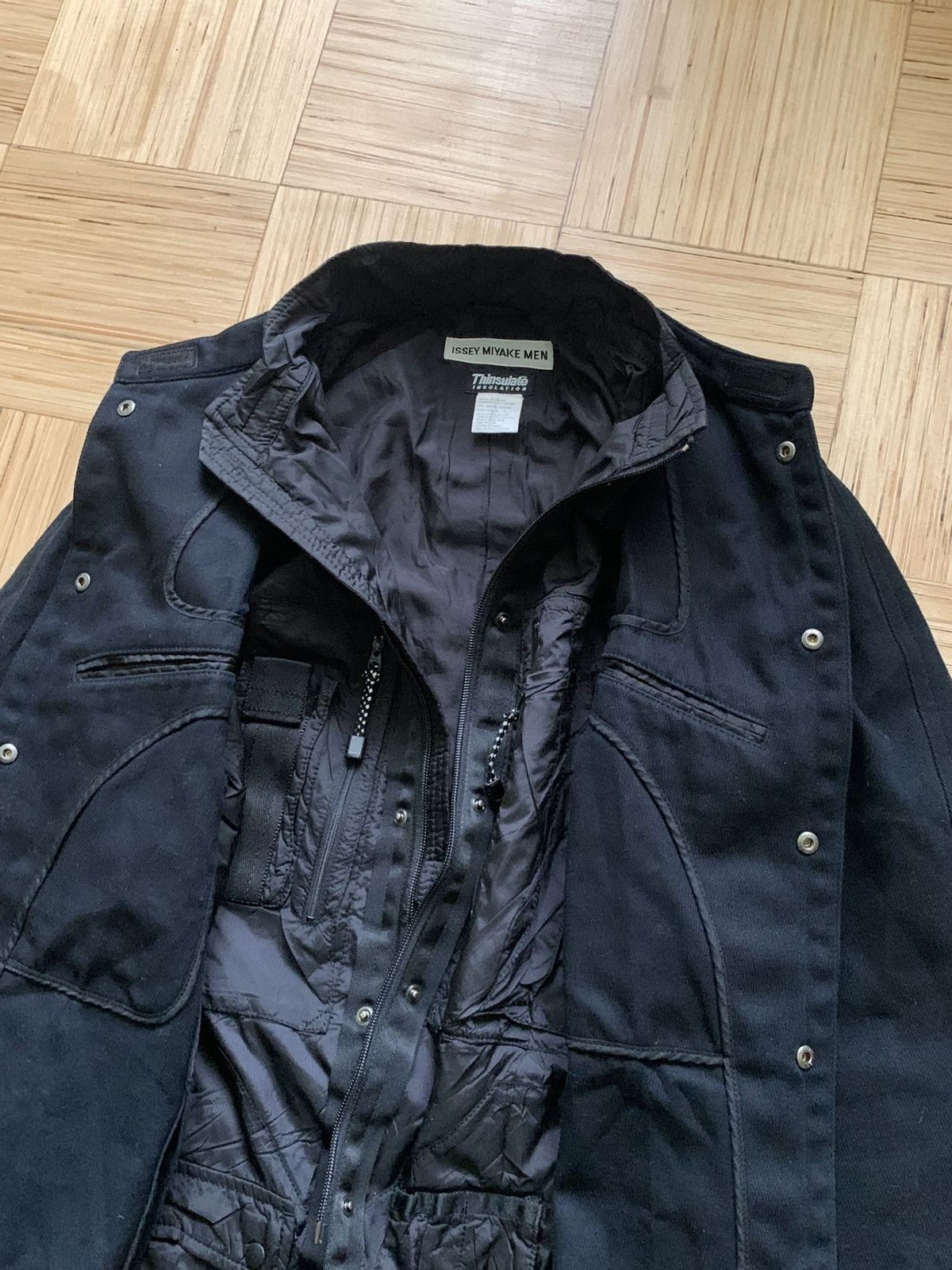 Issey Miyake aw2000 Issey Miyake Futuristic Ballistic Nylon X-Ray Jacket Size US M / EU 48-50 / 2 - 4 Thumbnail