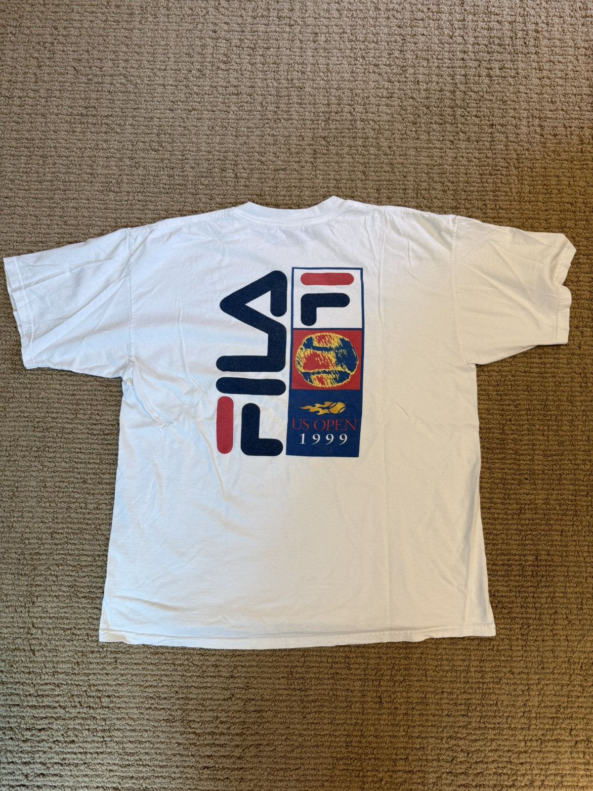 Fila Fila Vintage US Open Tee 1999 Size US XL / EU 56 / 4 - 1 Thumbnail