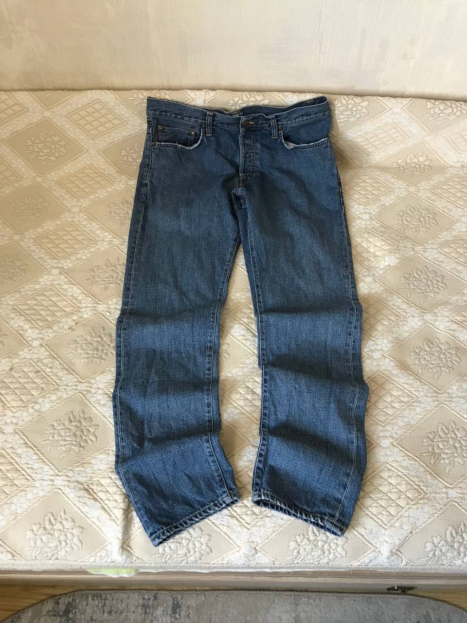 Carhartt 🔥 Carhartt WIP Vintage Logo Klondike Pant Denim Blue Jeans Size US 32 / EU 48 - 7 Thumbnail