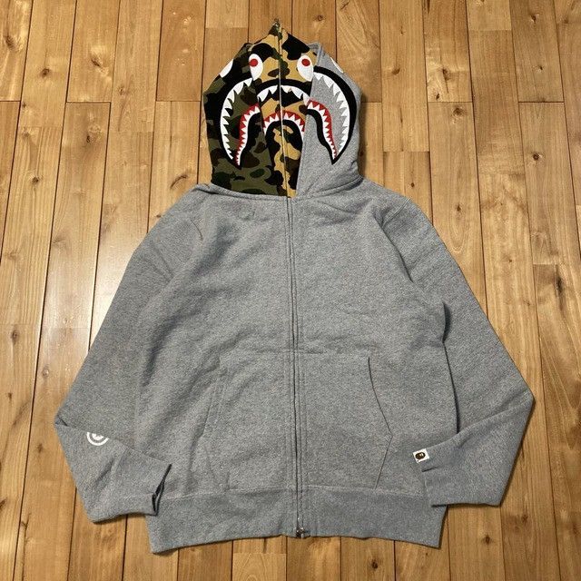 Bape BAPE CAMO Double Shark Full Zip Hoodie a bathing ape Size US L / EU 52-54 / 3 - 1 Thumbnail