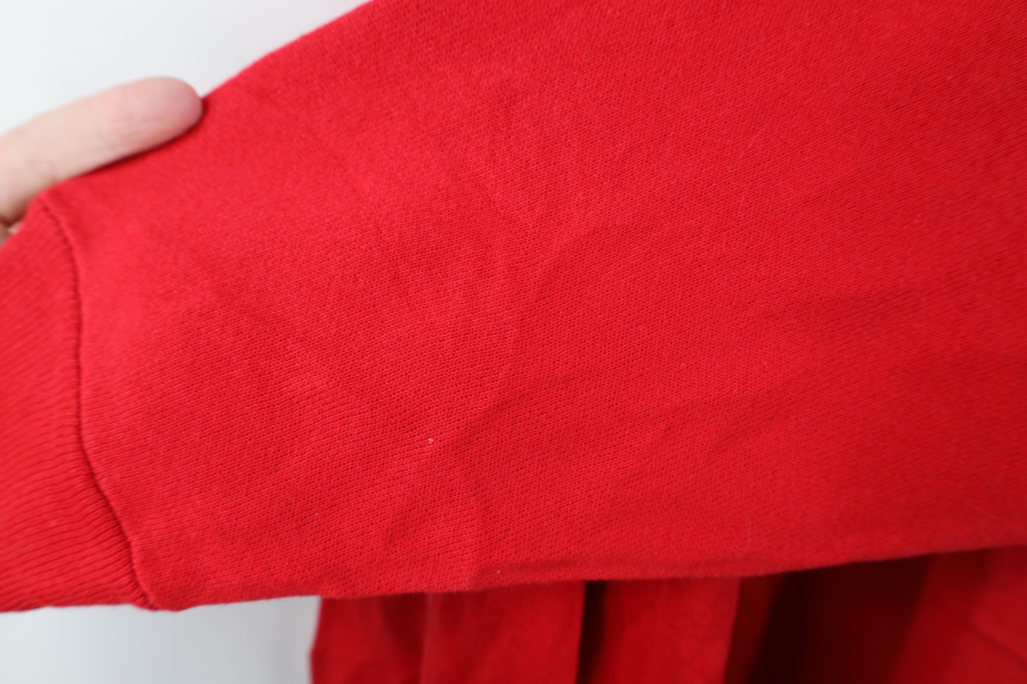 Vintage Vintage 70s 80s Streetwear Raglan Sweatshirt Cherry Red USA Size L / US 10 / IT 46 - 10 Thumbnail