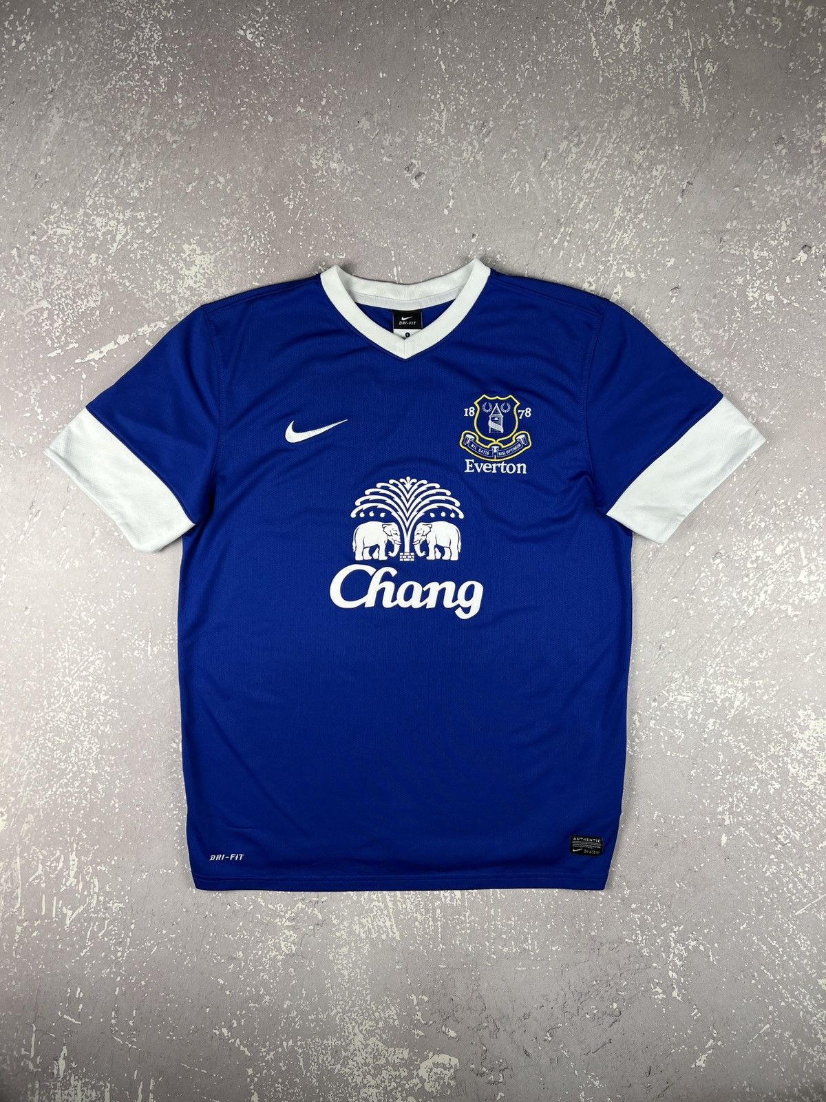 Nike 2012-2013 FC Everton Nike Home Soccer Jersey Kit Mens L Size US L / EU 52-54 / 3 - 1 Thumbnail