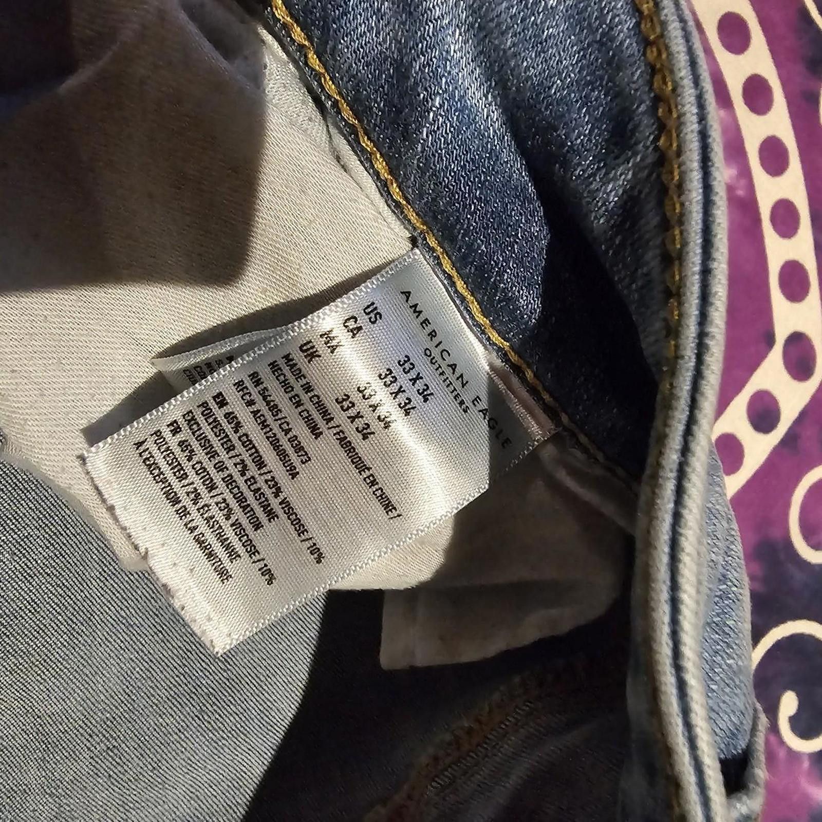 American Eagle Outfitters American Eagle Outfitters Men's Blue Jeans Size US 33 - 5 Thumbnail