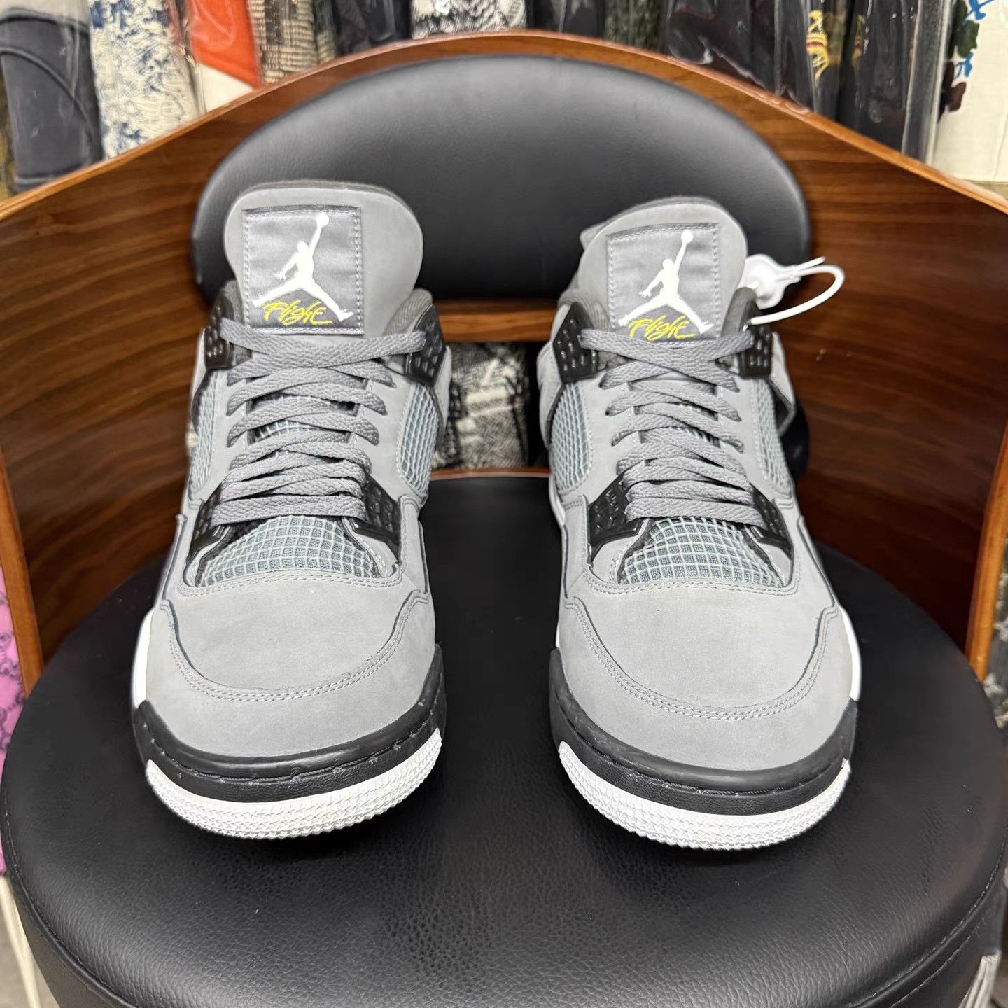 Nike Air Jordan 4 Cool Grey Mid Sneakers K15 Size US 14 / EU 47 - 2 Thumbnail
