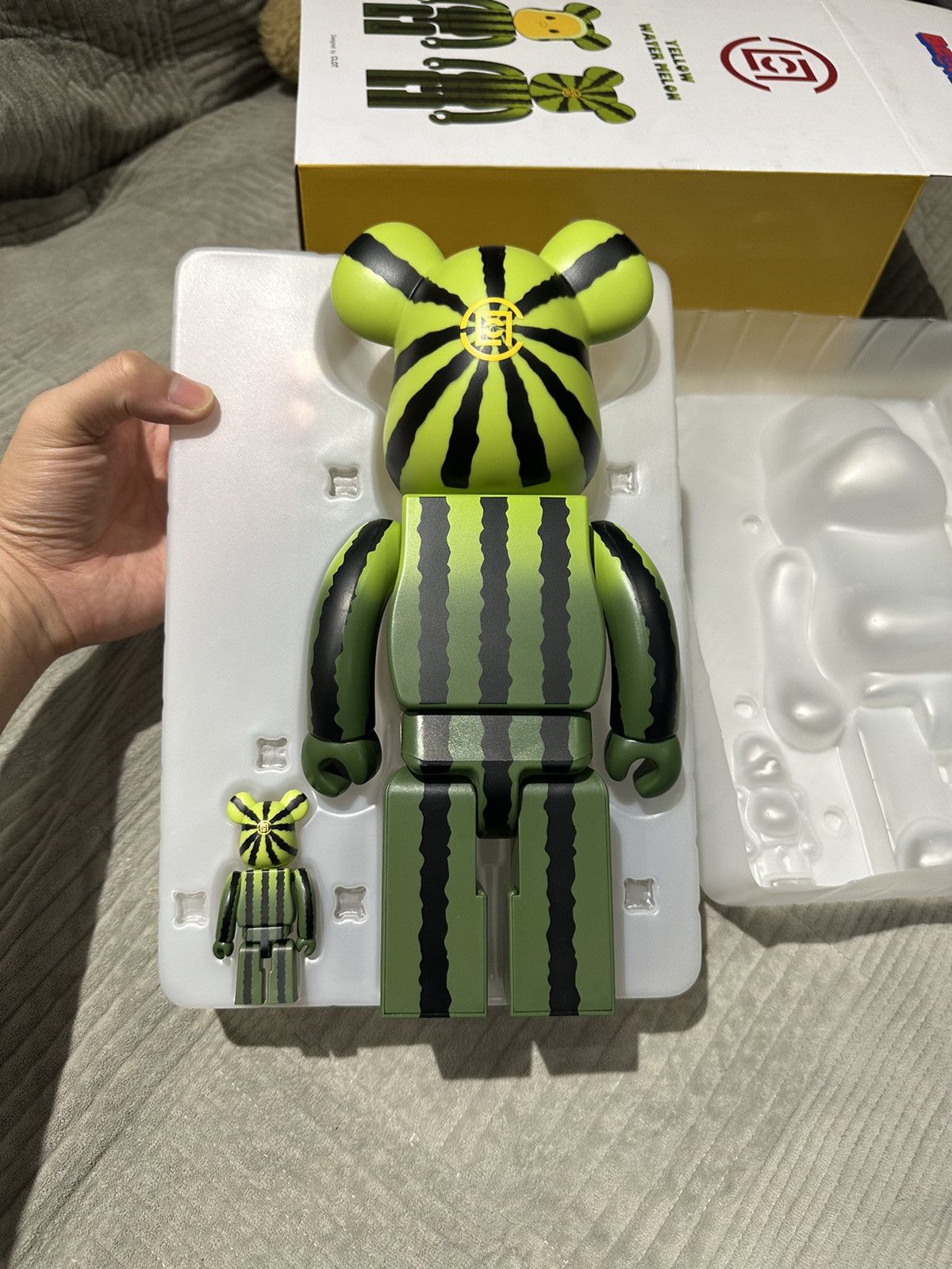 Japanese Brand Bearbrick CLOT Summer Fruits Yellow Watermelon 100% 400% Set Size ONE SIZE - 2 Thumbnail