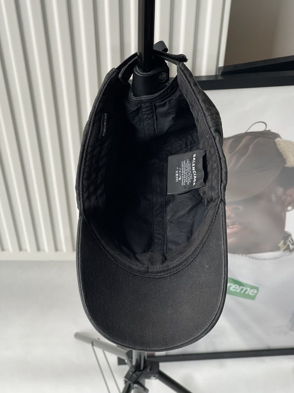 Balenciaga Balenciaga Cap Washed Black BB Used Large Hype Size ONE SIZE - 11 Thumbnail