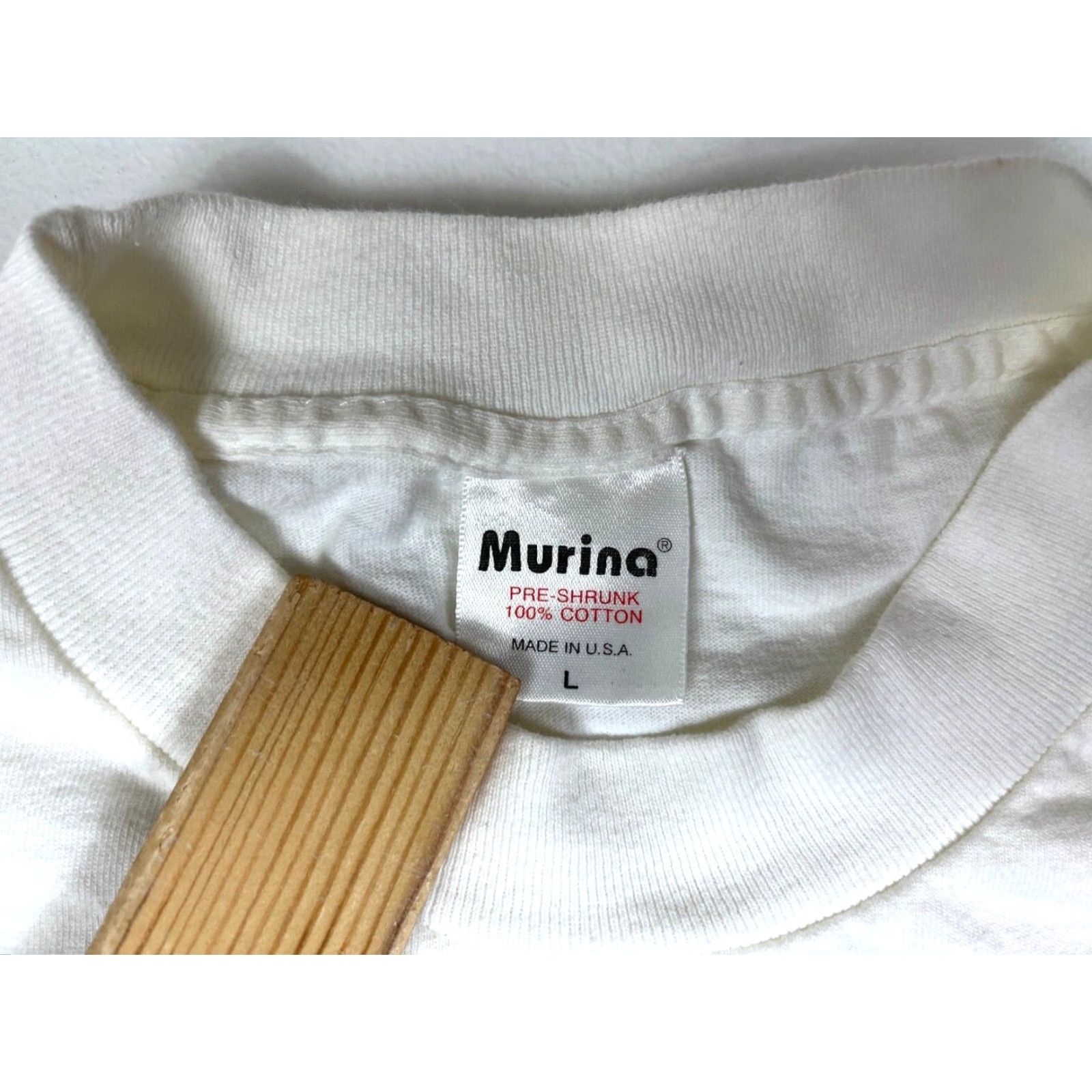Vintage VINTAGE Murina The LaSalle Banks 5K Run Chicago T-Shirt Mens Adult Large White 1996 90s Sports Graphic Cotton Made in USA Size US L / EU 52-54 / 3 - 6 Thumbnail