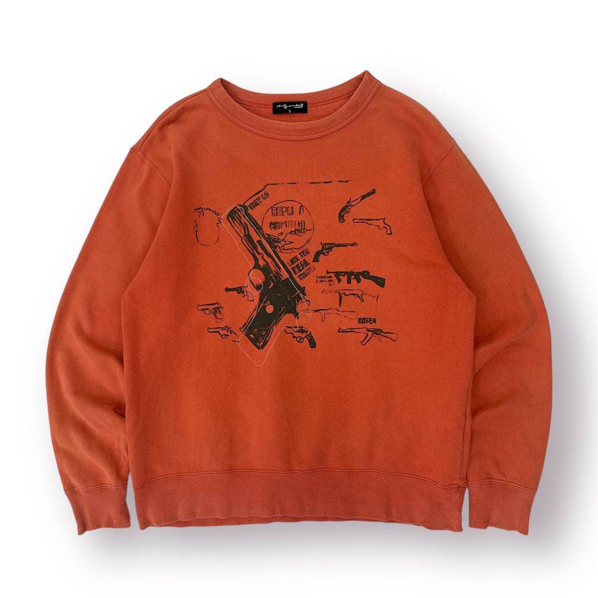 Andy Warhol × Uniqlo 🔥 Uniqlo x Andy Warhol Art Distressed Orange Sweatshirt - S Size US S / EU 44-46 / 1 - 1 Thumbnail