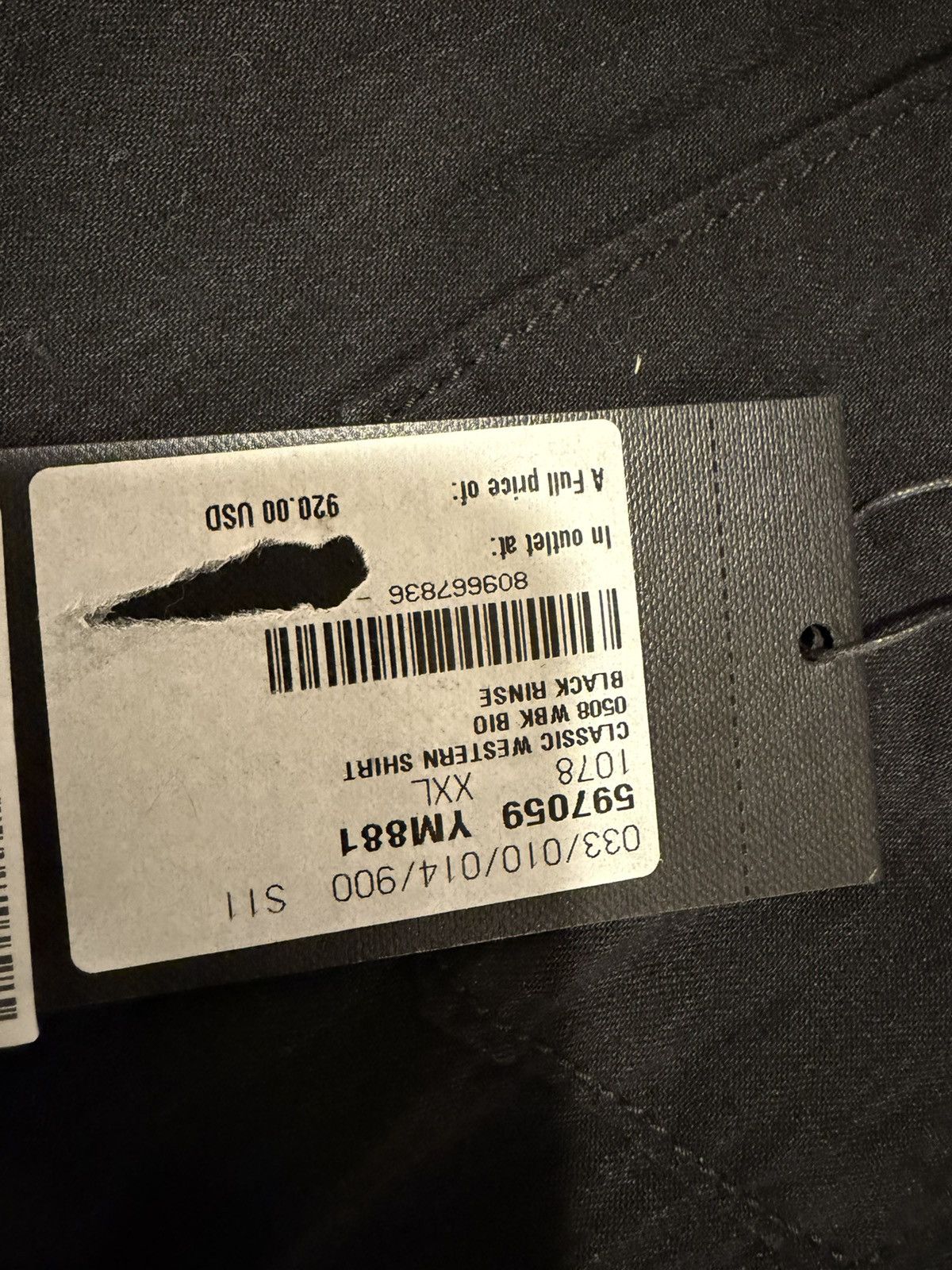 Saint Laurent Paris Saint laurent western denim shirt. XXL. $920 Size US XL / EU 56 / 4 - 4 Thumbnail