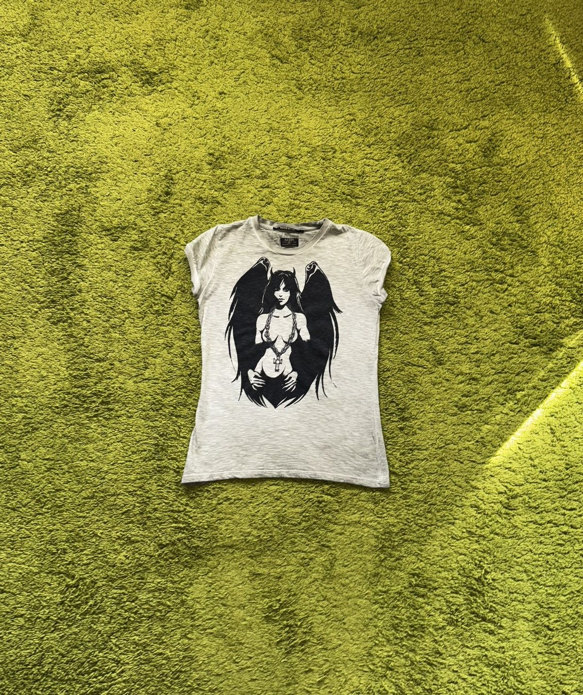 If Six Was Nine Avant Garde Y2K grunge vibe fallen angel graphic t-shirt Size M / US 6-8 / IT 42-44 - 1 Thumbnail