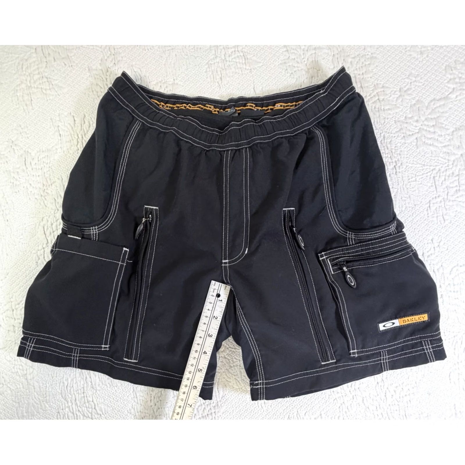 Oakley VINTAGE Oakley Software Cargo Tactical Shorts Mens M Multi Pocket Y2K Bike Lined Size US 31 - 5 Thumbnail