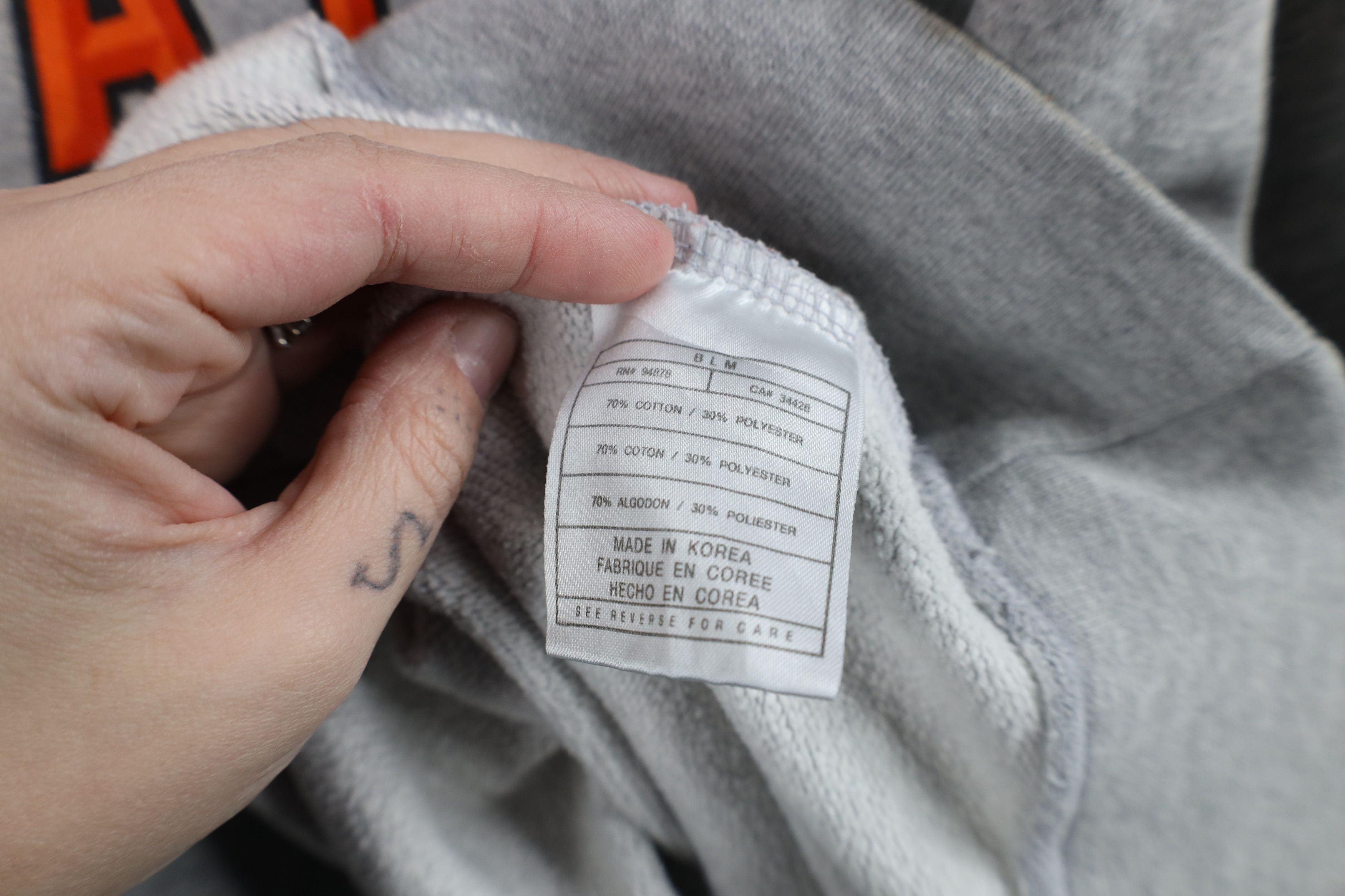 Nike × Vintage Vintage Nike Oklahoma State University Football Hoodie Gray Size US XXL / EU 58 / 5 - 12 Thumbnail