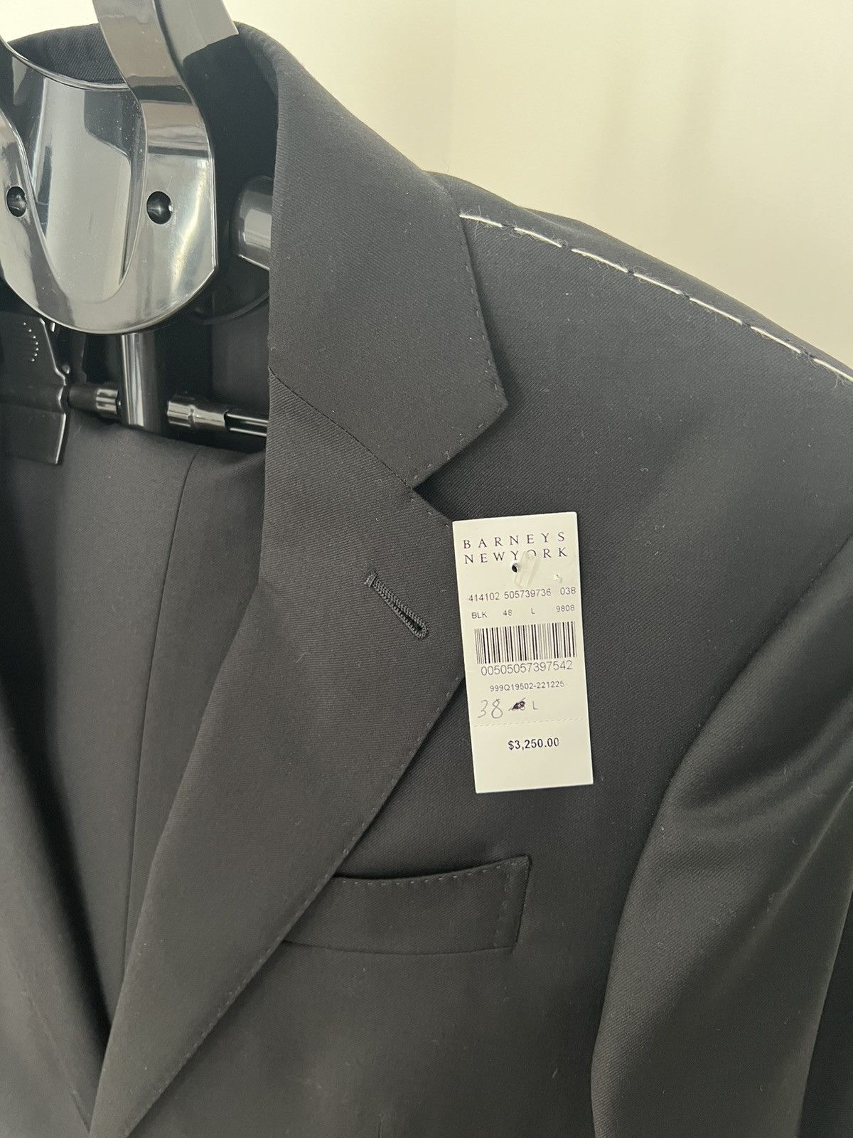 Ermenegildo Zegna Ermenegildo Zegna 38L US / 48L IT Trofeo Black Suit & Pants Size 38L - 3 Thumbnail