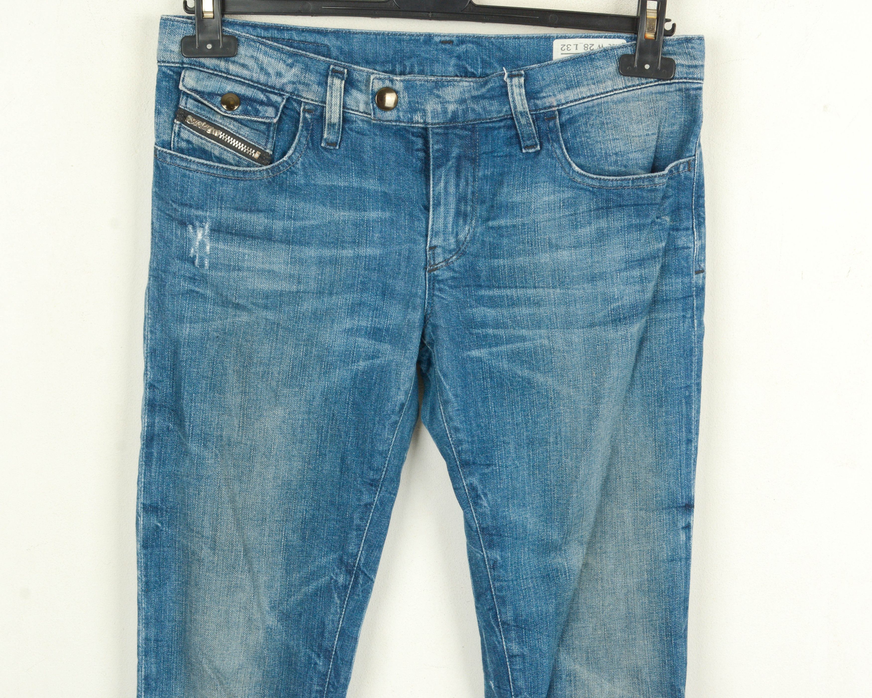 Diesel Livy Biker Stretch Women W28 L32 Jeans Straight Trousers Size 28" / US 6 / IT 42 - 2 Thumbnail