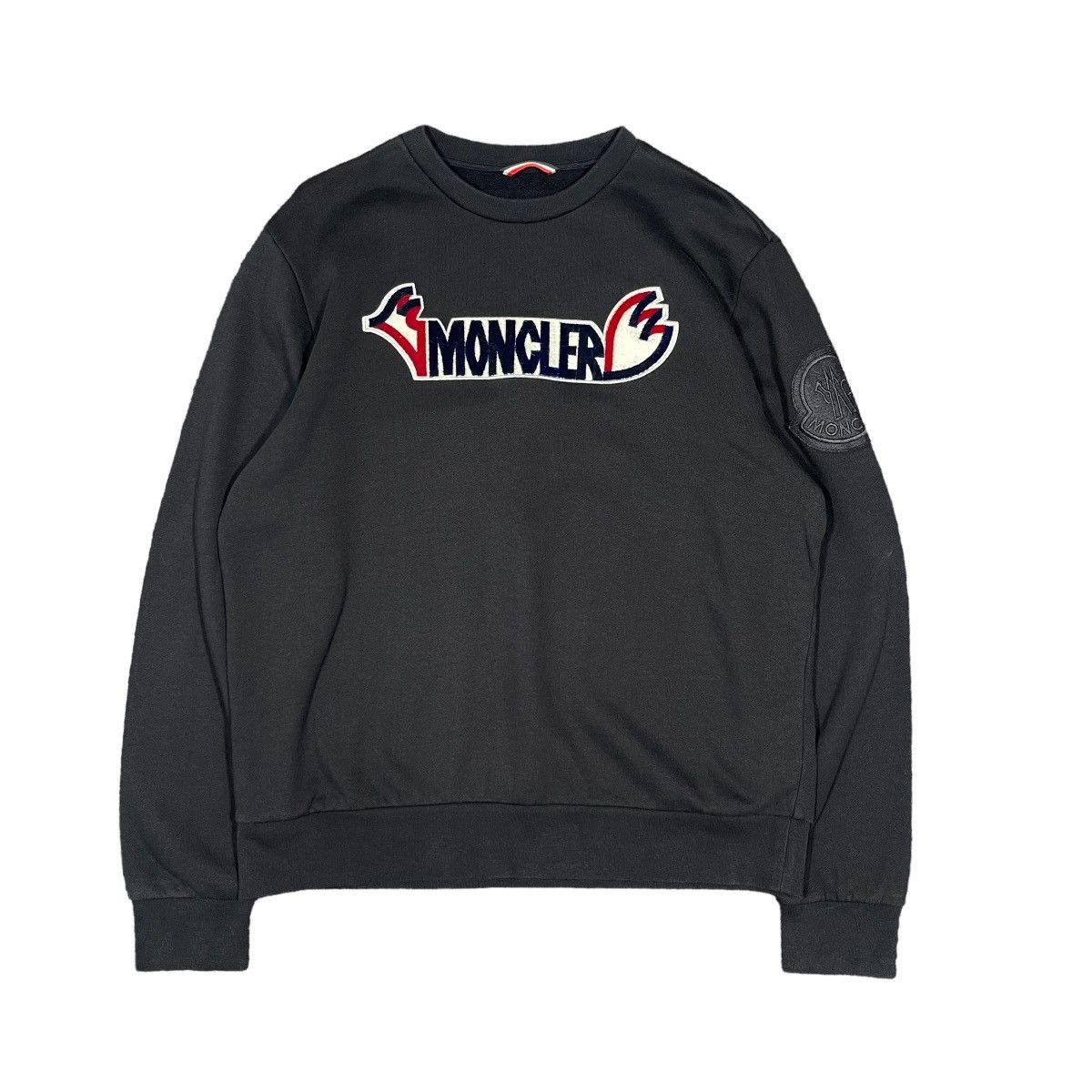 Moncler Moncler Genius 2 Moncler 1952 Black Logo Sweatshirt Size US L / EU 52-54 / 3 - 11 Thumbnail