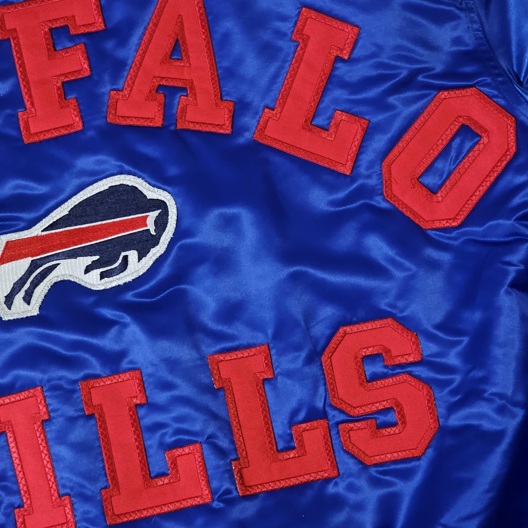 The Game Buffalo Bills Vintage 80s Starter Style Satin Bomber Jacket Size US XXL / EU 58 / 5 - 9 Thumbnail