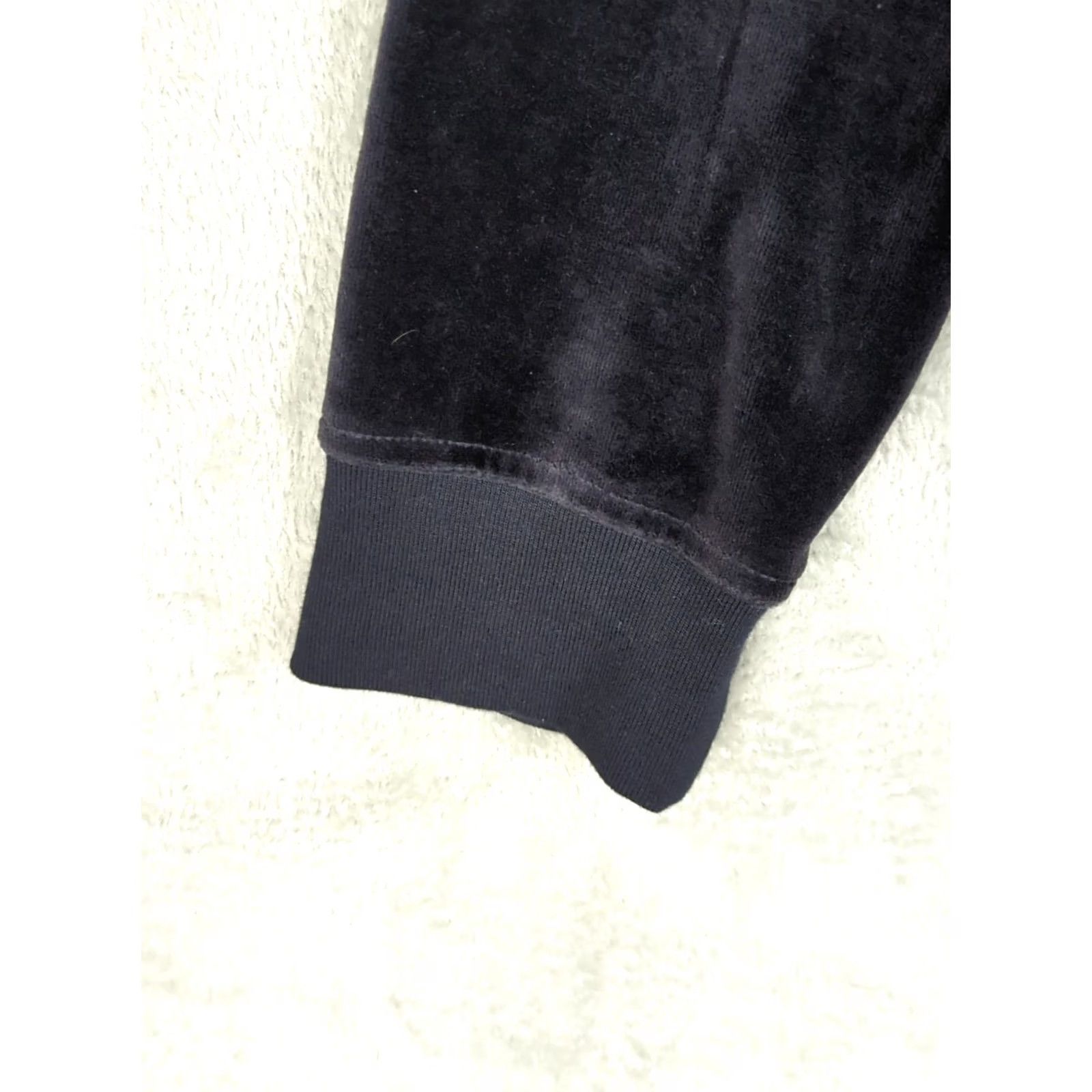 Chaps CHAPS Velour Sweatshirt Jacket Mock Neck Full Zip Black Pockets Womens Sz XL Size XL / US 12-14 / IT 48-50 - 5 Thumbnail