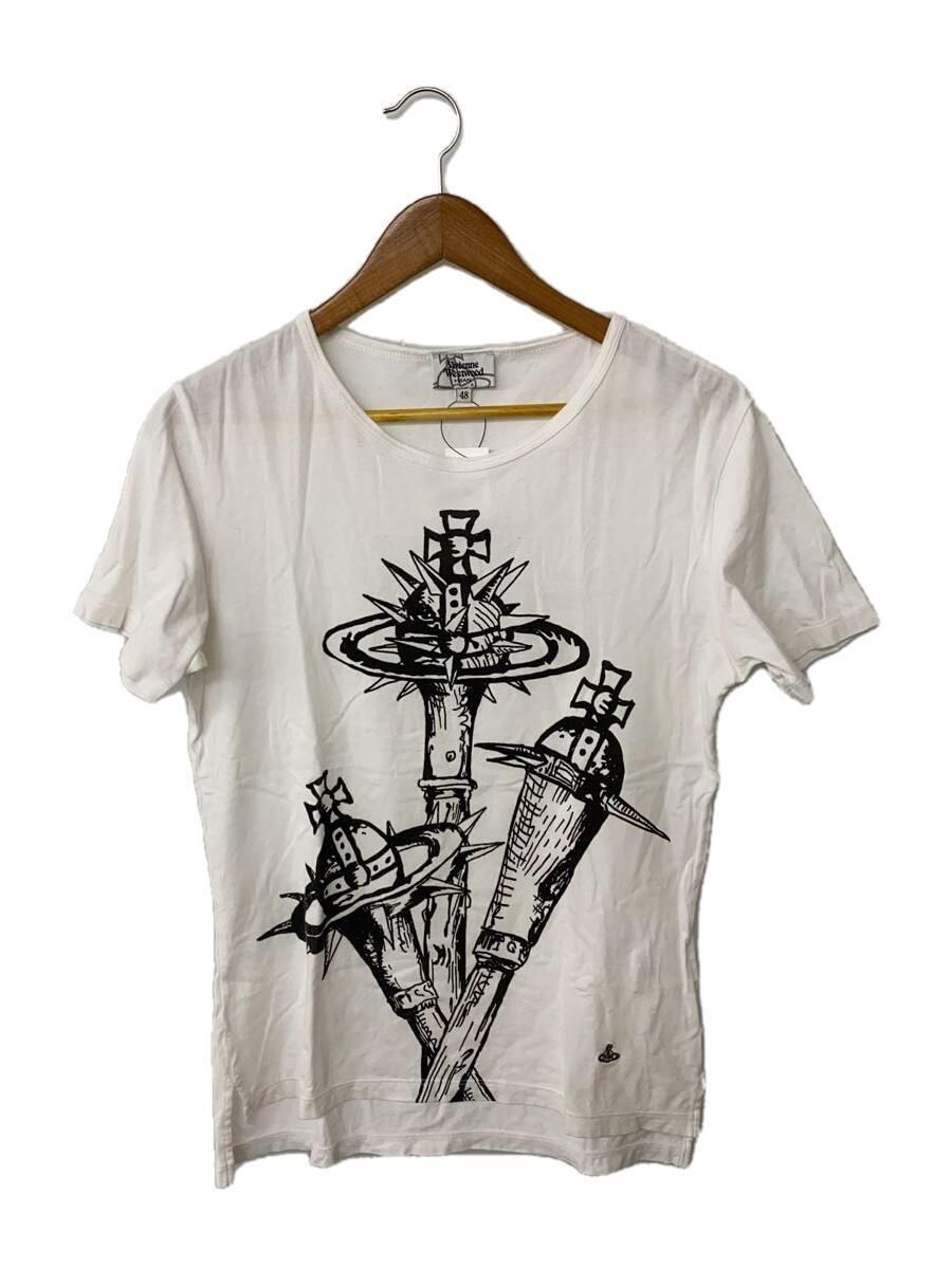 Pre-owned Vivienne Westwood Orb Sceptre T-shirt In White