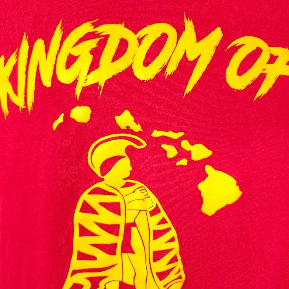 Vintage Kingdom Of Hawaii T Shirt Mens Large Red Hawaiian Travel Destination Tee Size US L / EU 52-54 / 3 - 3 Thumbnail
