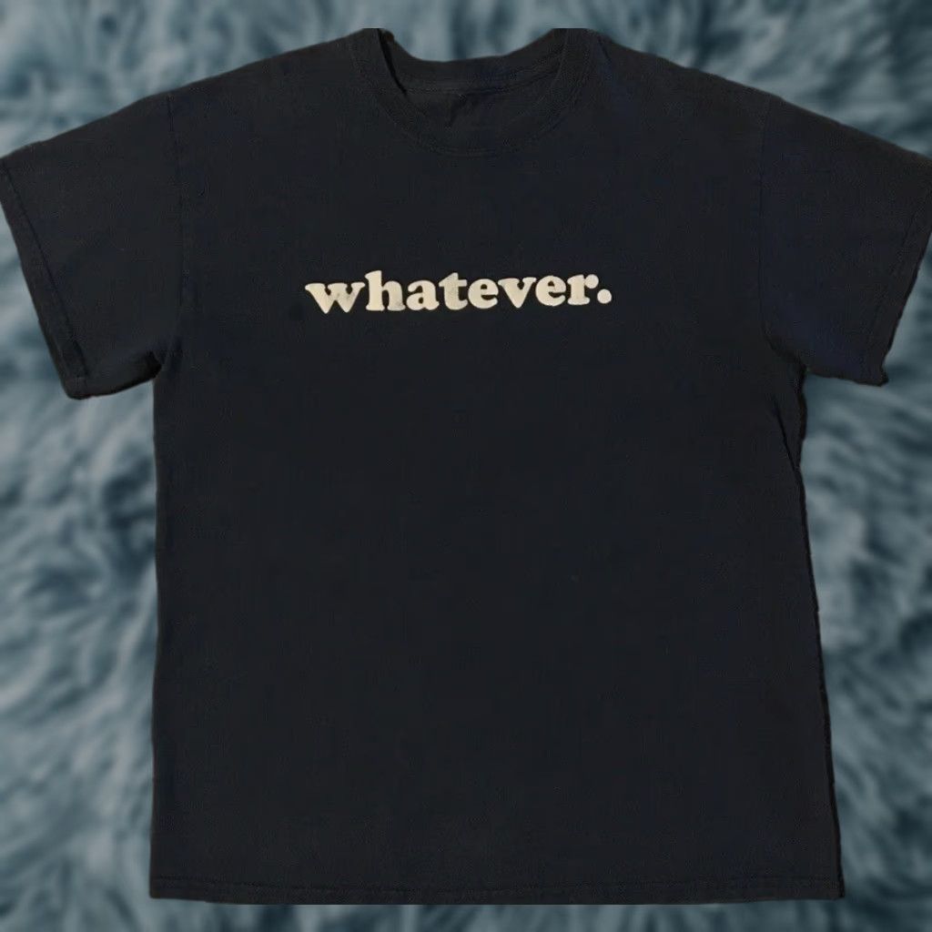 Vintage Vtg Whatever Faded Distress Shirt S M Grunge Sarcasm Funny Saying Skate Y2K 90s Shirt Mens Blue Size US S / EU 44-46 / 1 - 1 Thumbnail