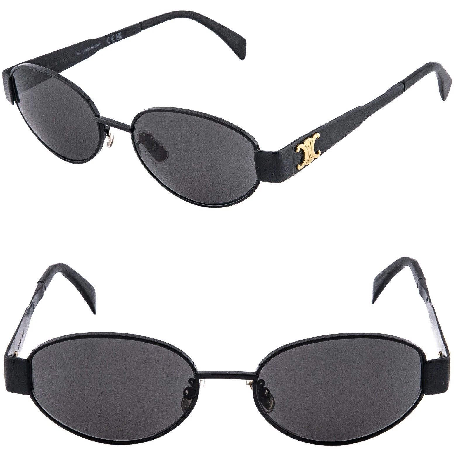 Celine CELINE CL40235U 40235 METAL TRIOMPHE Black Sunglasses 01A Size ONE SIZE - 1 Thumbnail