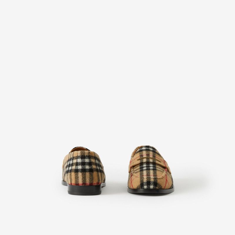 Burberry os11x0226 Hackney Checked Wool Loafers In Multicolor Size US 8 / EU 41 - 4 Thumbnail
