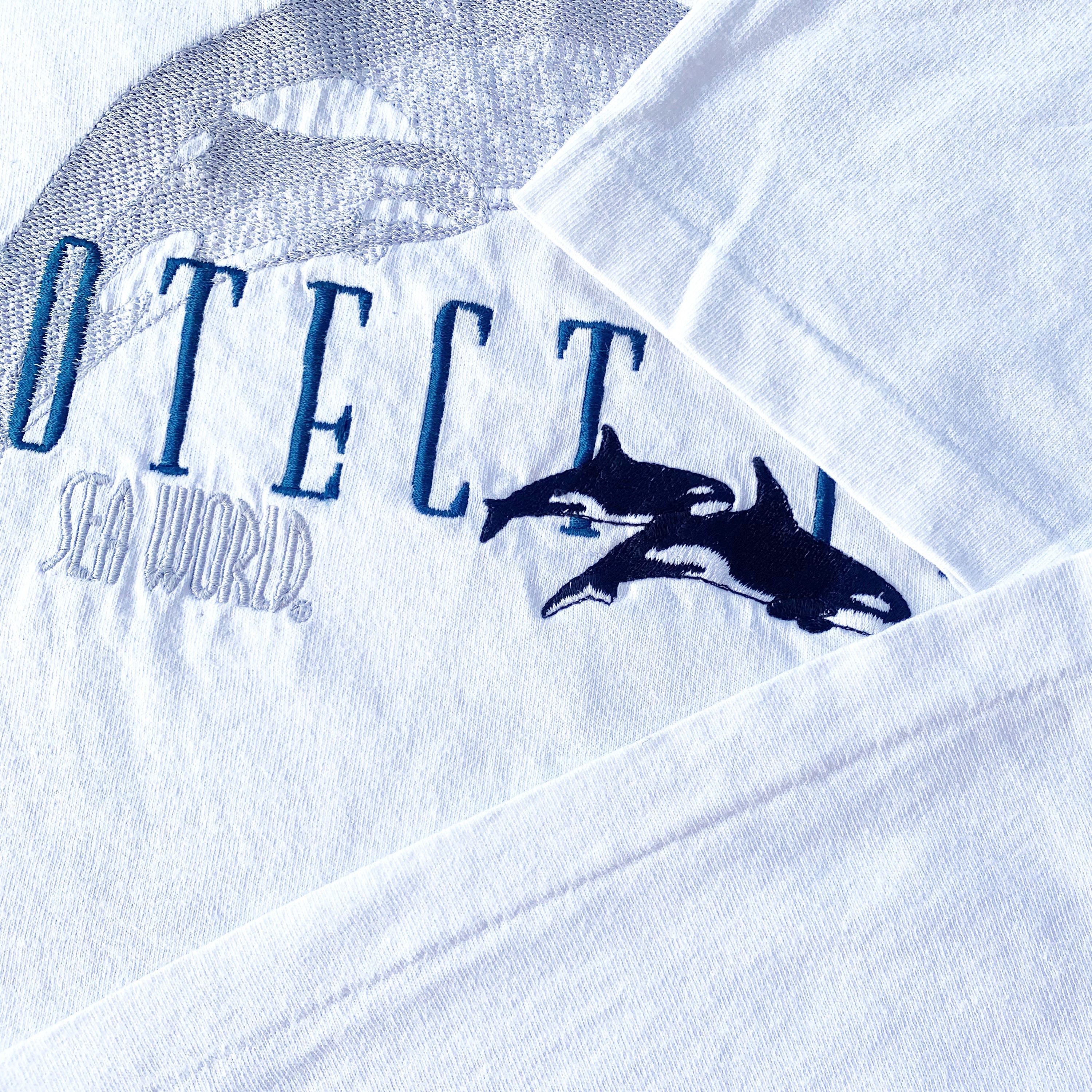 Vintage Vintage 80s 90s SEA WORLD t shirt Single stitch Protect it Size US XXL / EU 58 / 5 - 5 Thumbnail