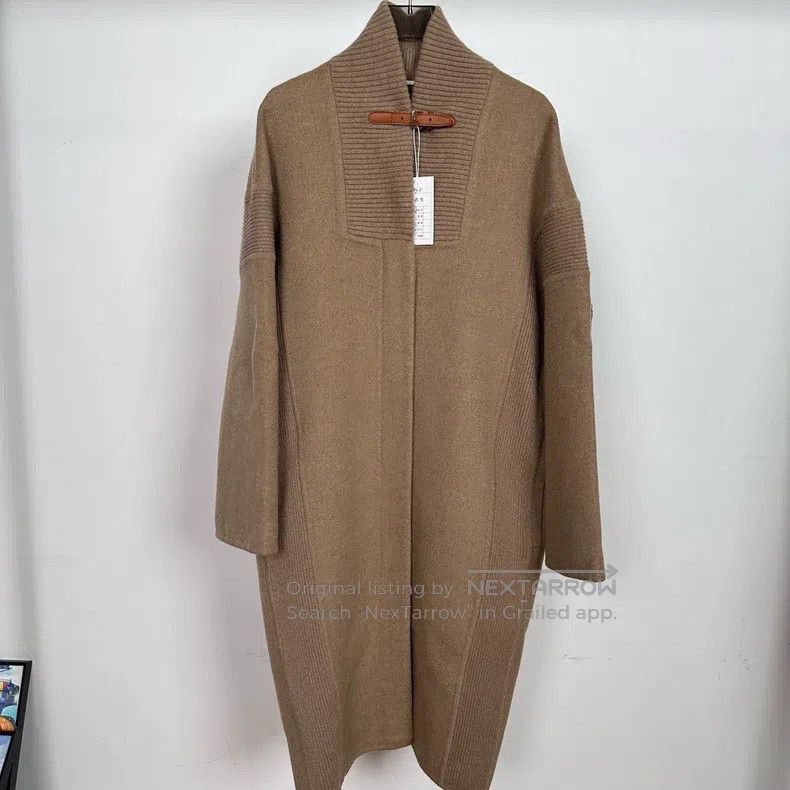 Hermes Hermes khaki cocoon cashmere coat Size XXS / US 00 / IT 34 - 1 Thumbnail
