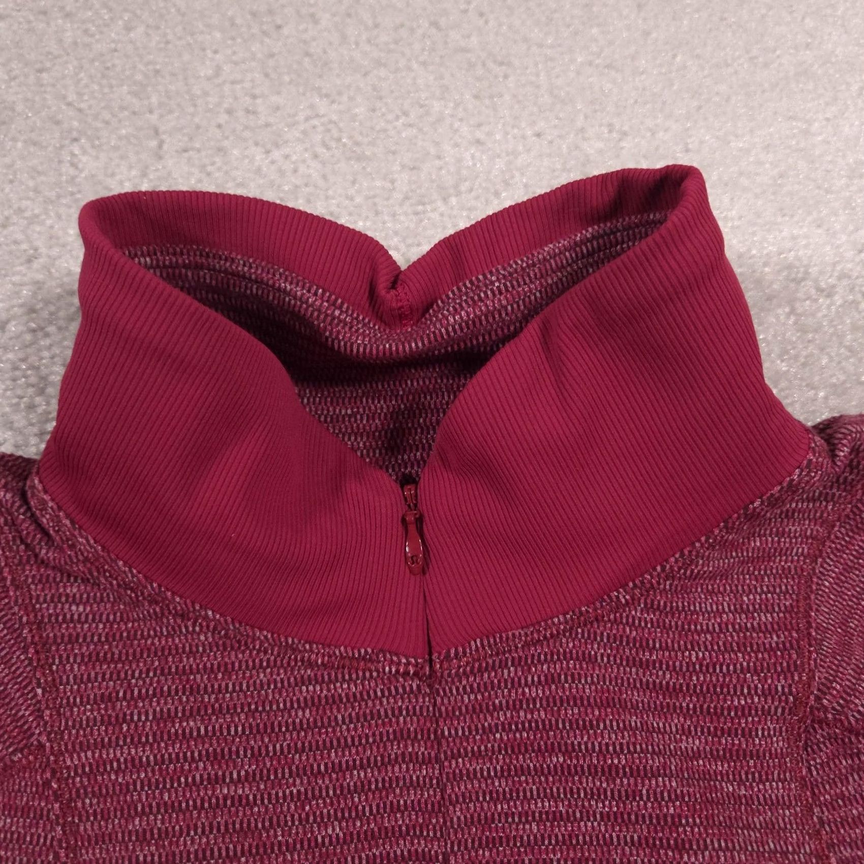 Lululemon Lululemon Pullover Womens Small Pink Striped 1/4 Zip Long Sleeve Running Top Size S / US 4 / IT 40 - 4 Thumbnail