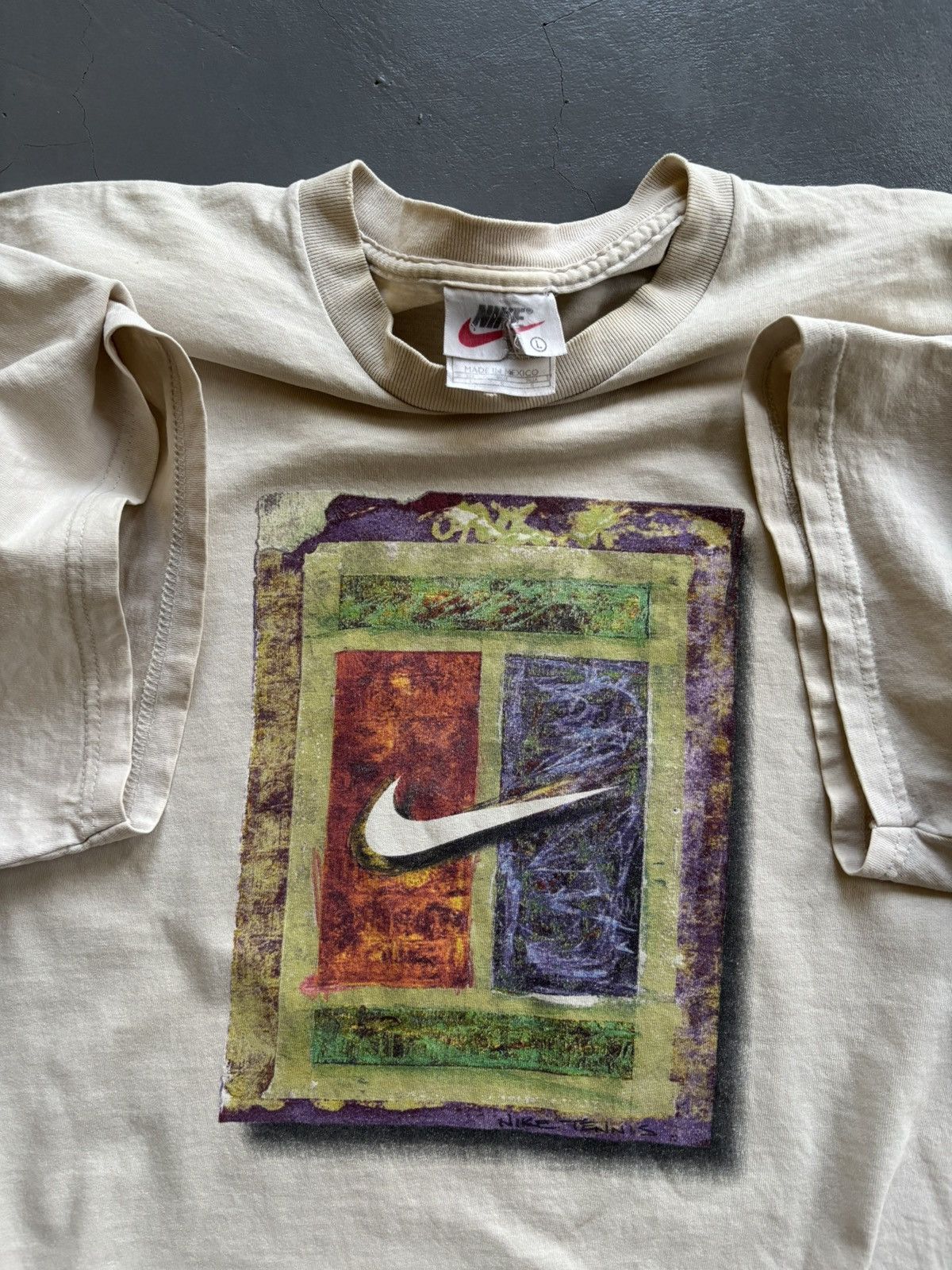 Nike VINTAGE 90’s Nike Tennis Court Graphic Tee Size US L / EU 52-54 / 3 - 2 Thumbnail