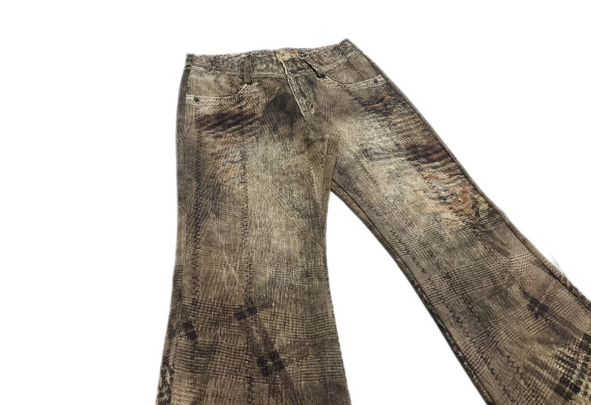 Tornado Mart 🔥Sick Y2K Japanese Brand Rusty Acid Flared Pants Size US 28 / EU 44 - 2 Thumbnail