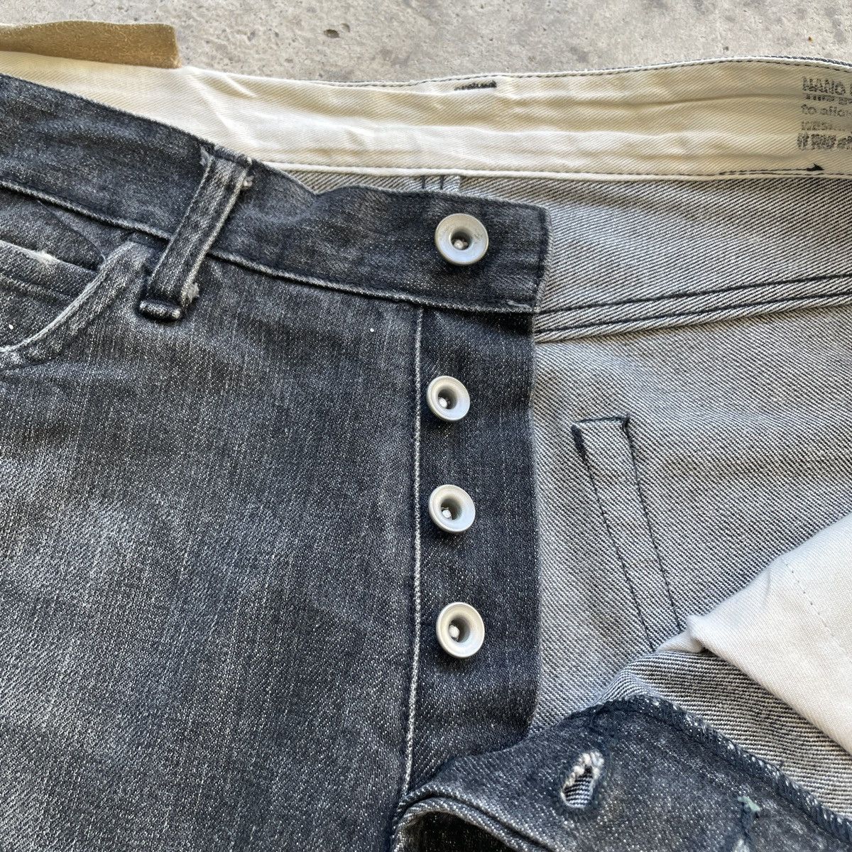 Japanese Brand Vintage Japanese Black Faded Denim Jeans Pants W33x30 Size US 33 - 6 Thumbnail