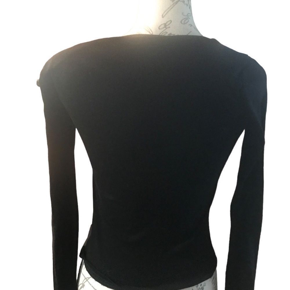 Other Ruee Black long sleeve knit blouse size extra small Size S / US 4 / IT 40 - 10 Thumbnail