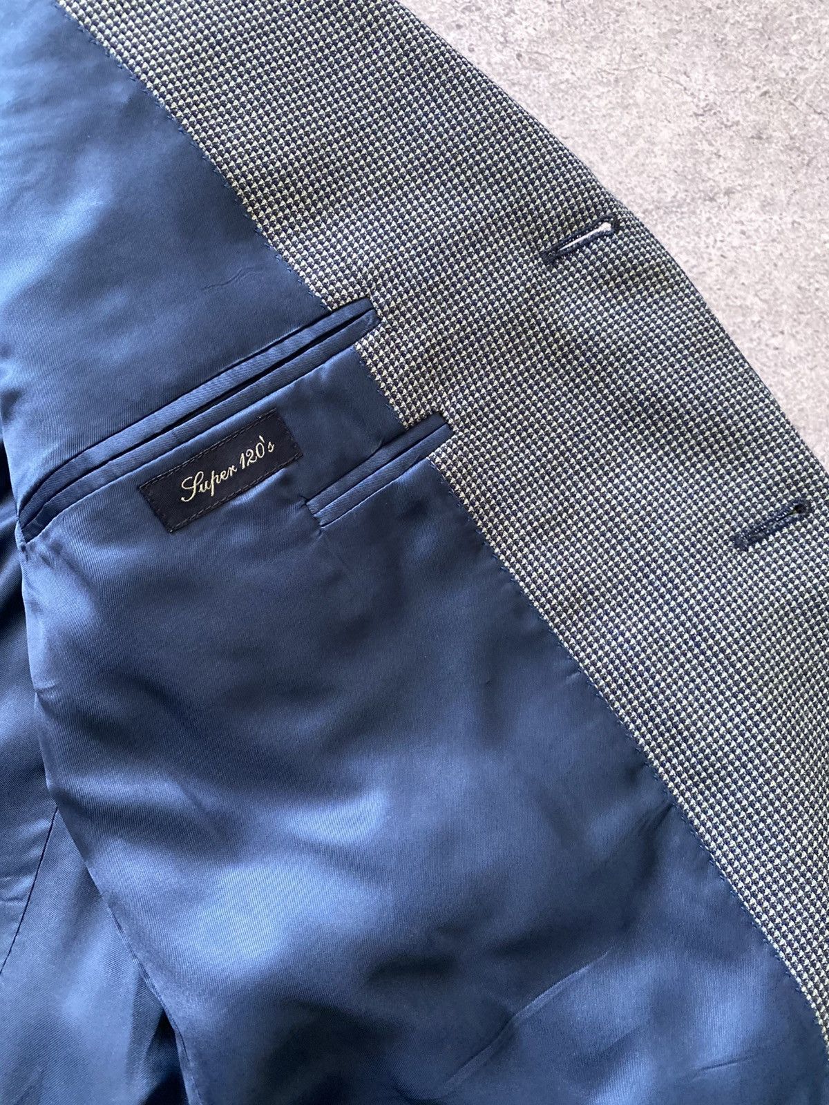 Canali Canali Blazer Jacket Men’s Size IT 52 R Italy Wool Cupro Size 52R - 15 Thumbnail