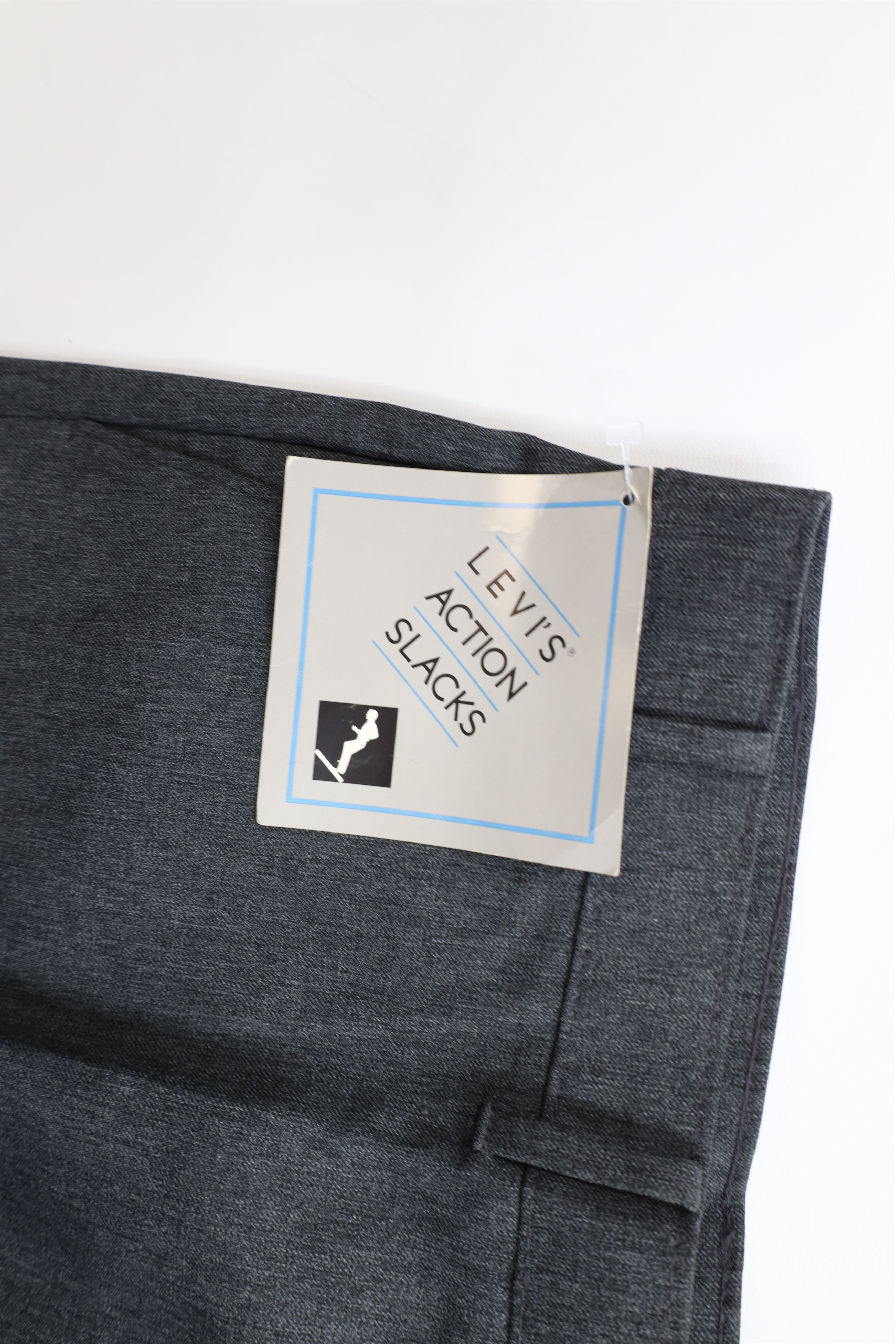 Levi's × Vintage Deadstock Vintage 90s Levis Flared Wide Leg Chino Pants Gray Size US 42 / EU 58 - 6 Thumbnail