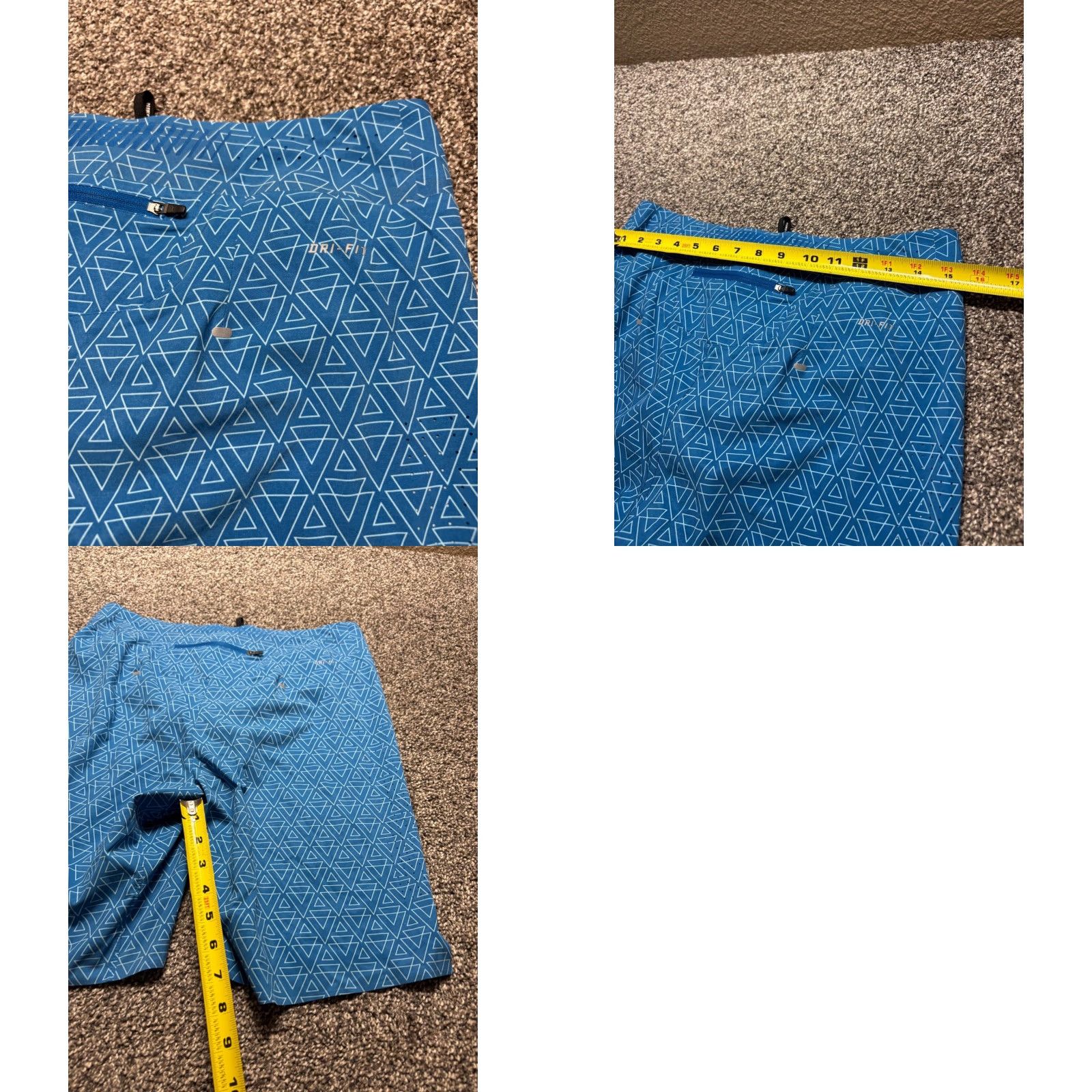 Nike Nike Running Shorts Mens 30 Blue Instinct Print Lightweight Dri-Fit 612165 Size US 31 - 8 Thumbnail