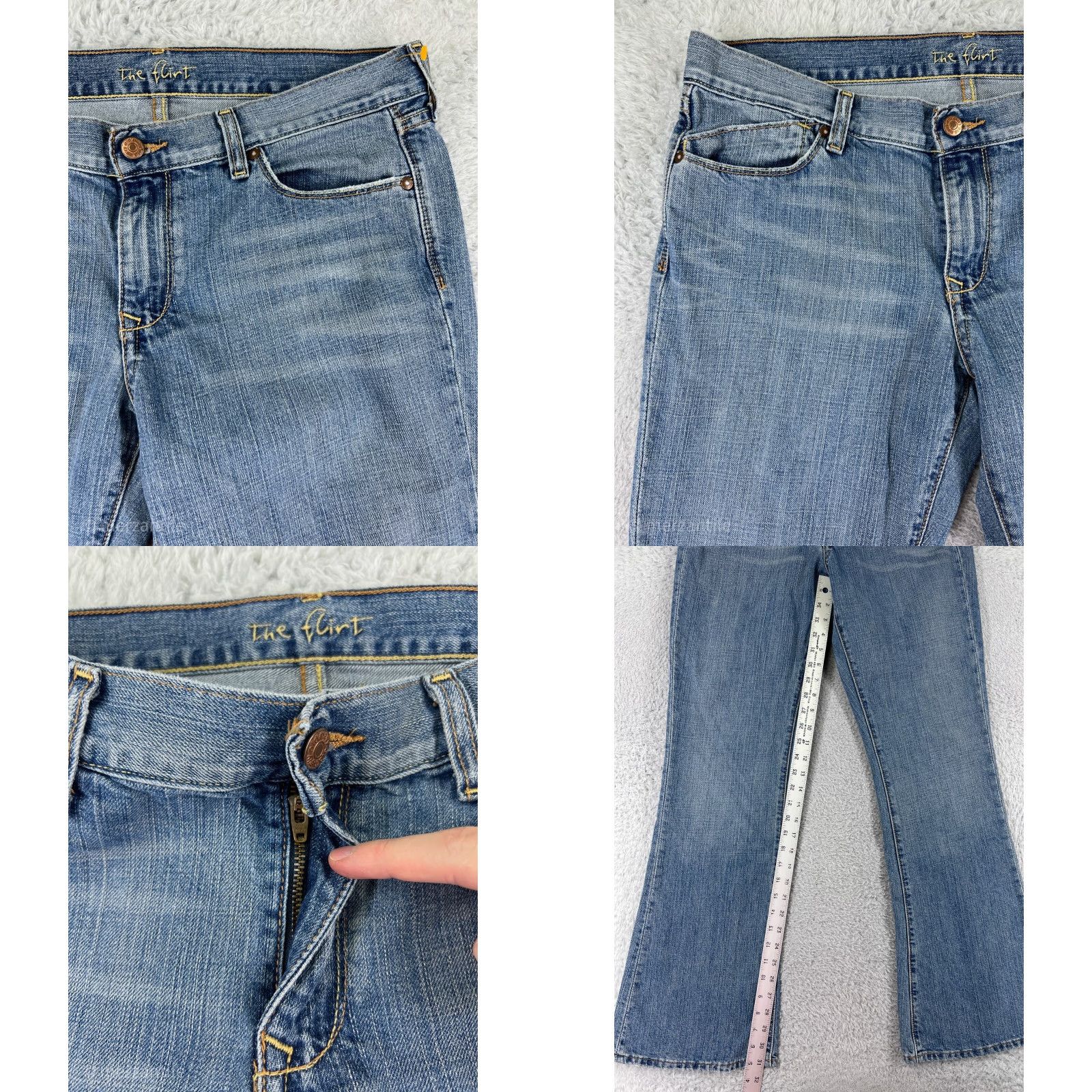 Old Navy Old Navy Jeans Womens 10 Bootcut Denim 31in Inseam Black Cotton Blend Stretch 5-Pocket Regular Slimming Modern 90s Theme Mens Womens Size 32" / US 10 / IT 46 - 8 Thumbnail