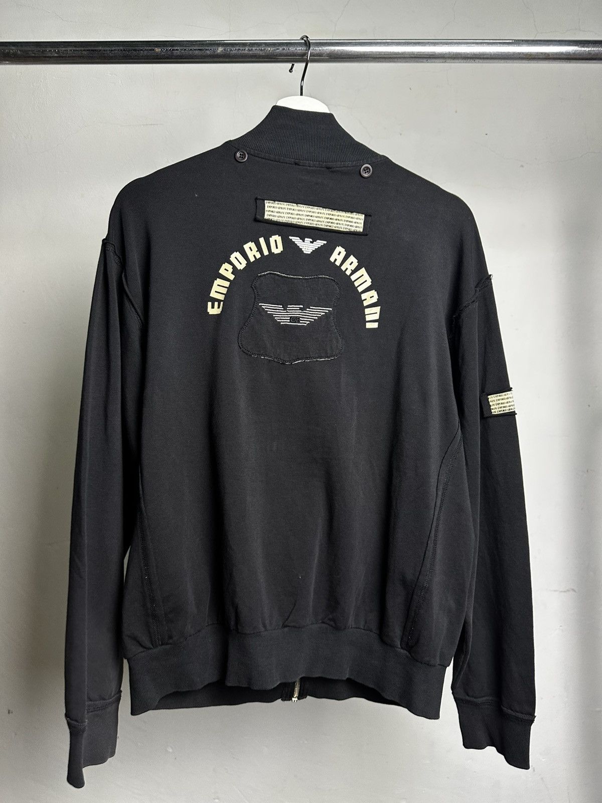 Emporio Armani Emporior Armani Double Zip Front Biker Sweat Jacket Size US L / EU 52-54 / 3 - 2 Thumbnail