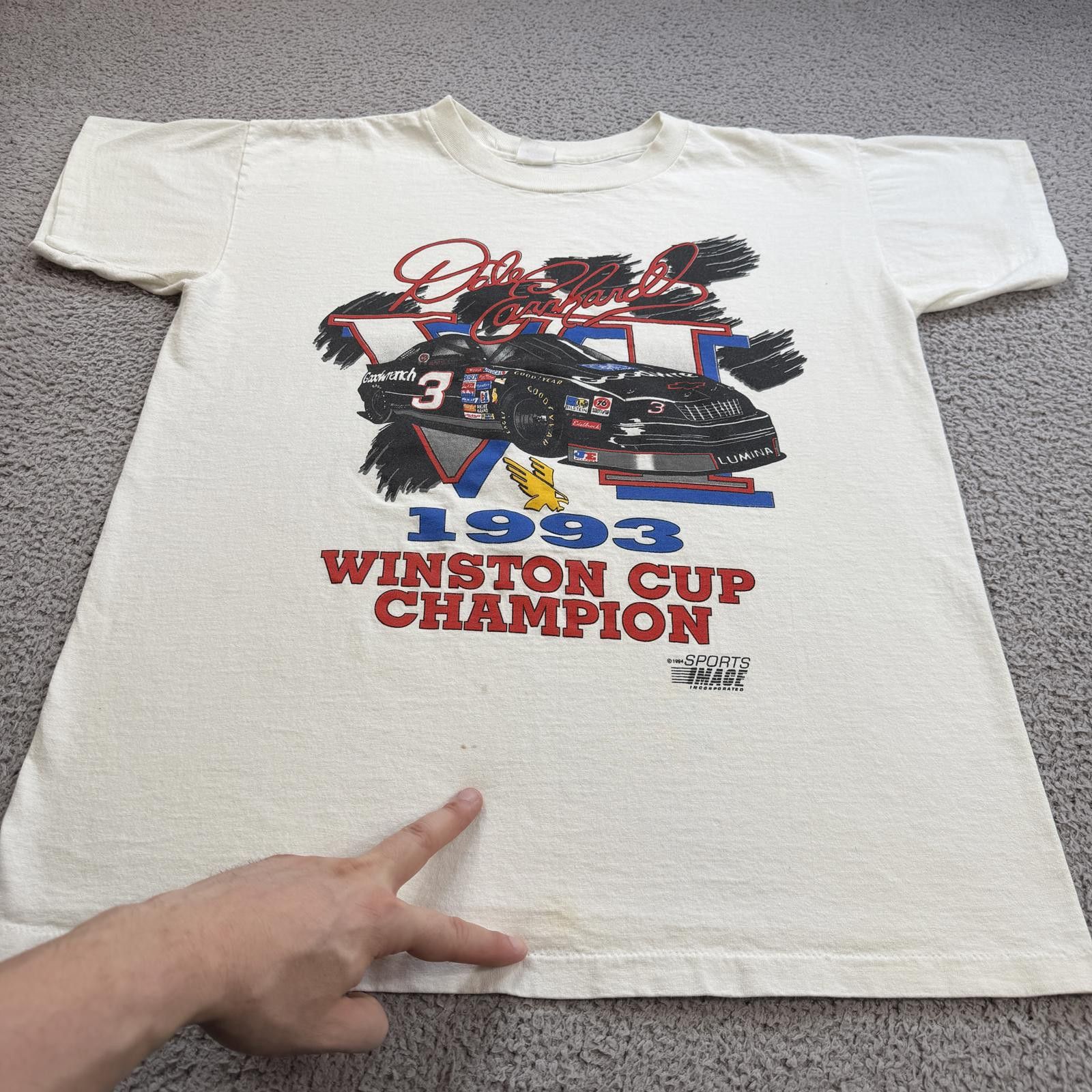 Other Vintage 1993 Dale Earnhardt NASCAR T Shirt L Winston Cup Size US L / EU 52-54 / 3 - 6 Thumbnail