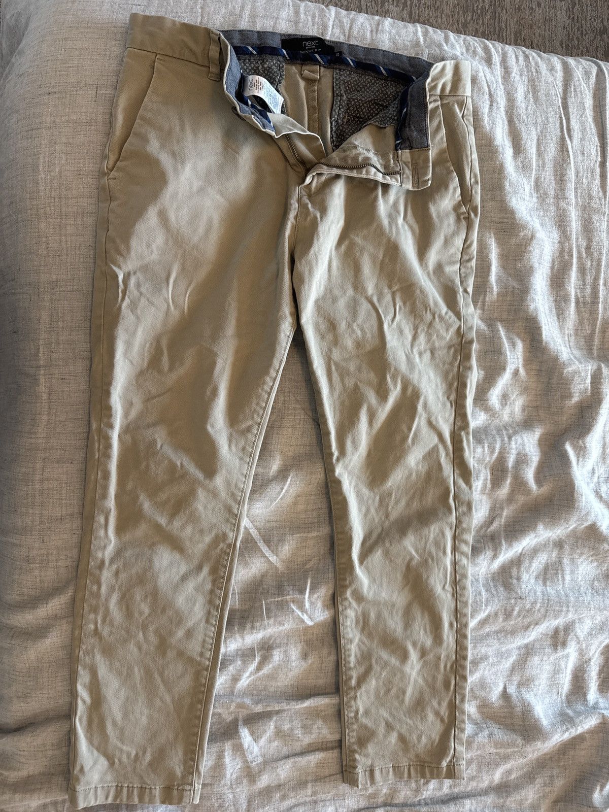 NEXT Beige dress pants Size US 32 / EU 48 - 1 Thumbnail