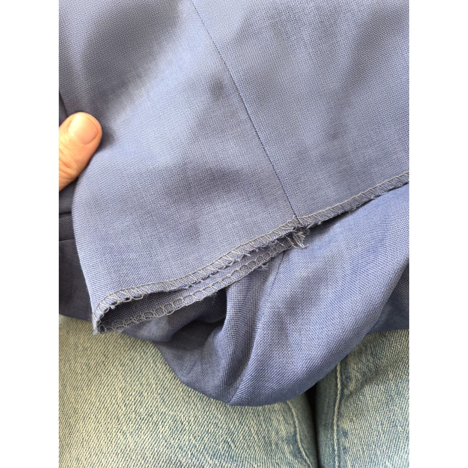 Vintage NWT Silversilk Suit Two Piece Blue Silk Rayon Knit Geometric Pleated Front Trousers Men M Summer Regular City Classic 2 Piece Suit Size US M / EU 48-50 / 2 - 6 Thumbnail