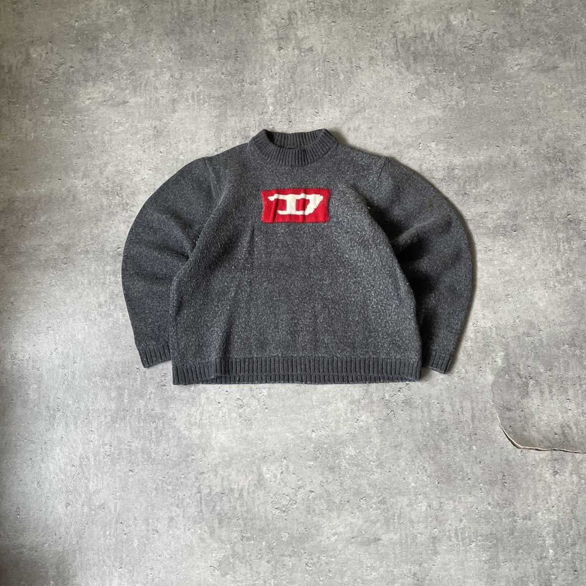 Diesel Drivers Knit Zip-Up Archive 90s Y2K Beige M 60